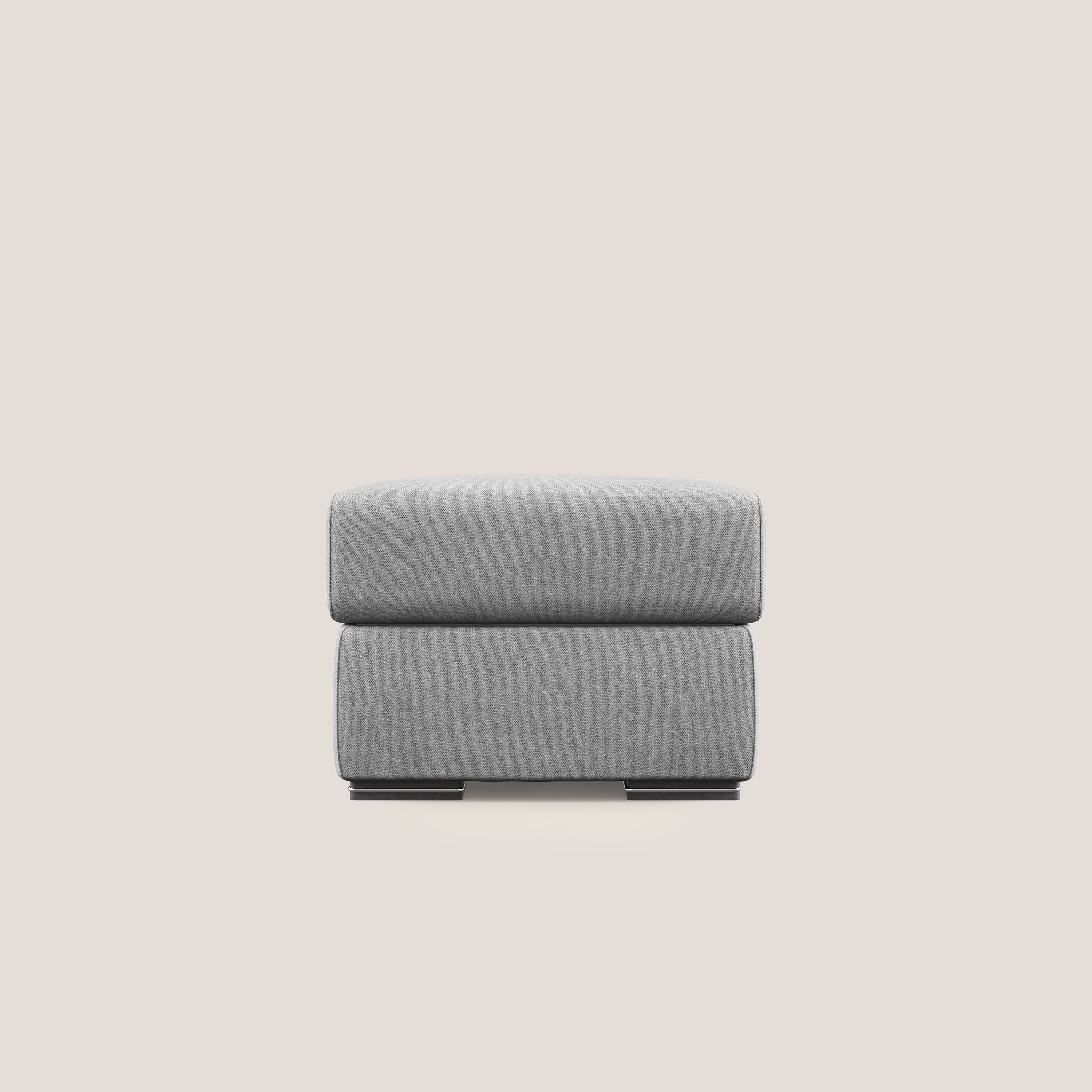 Sun pouf coffre en tissu imperméable T02 gris clair - Image 7