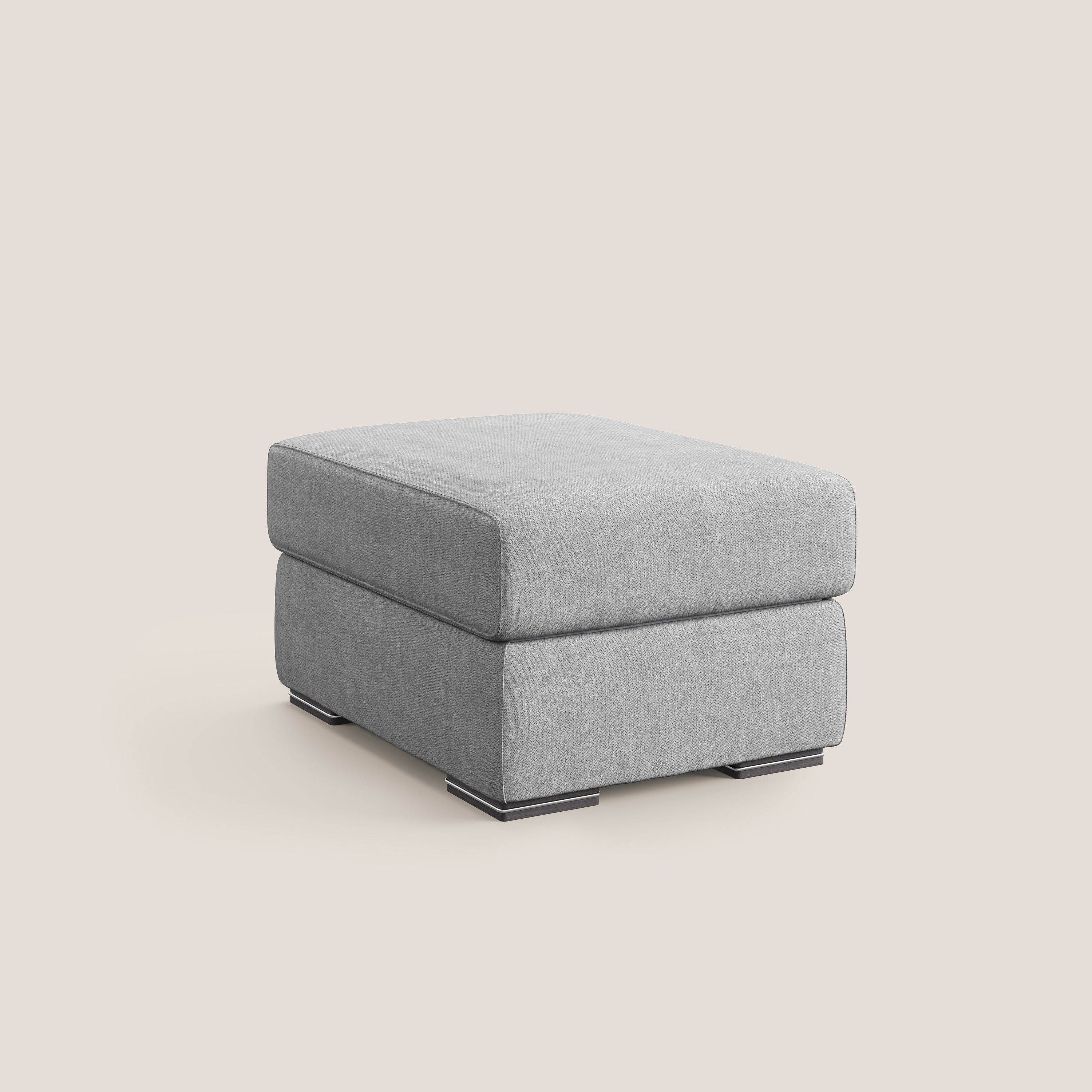 Sun pouf coffre en tissu imperméable T02 gris clair - Image 8
