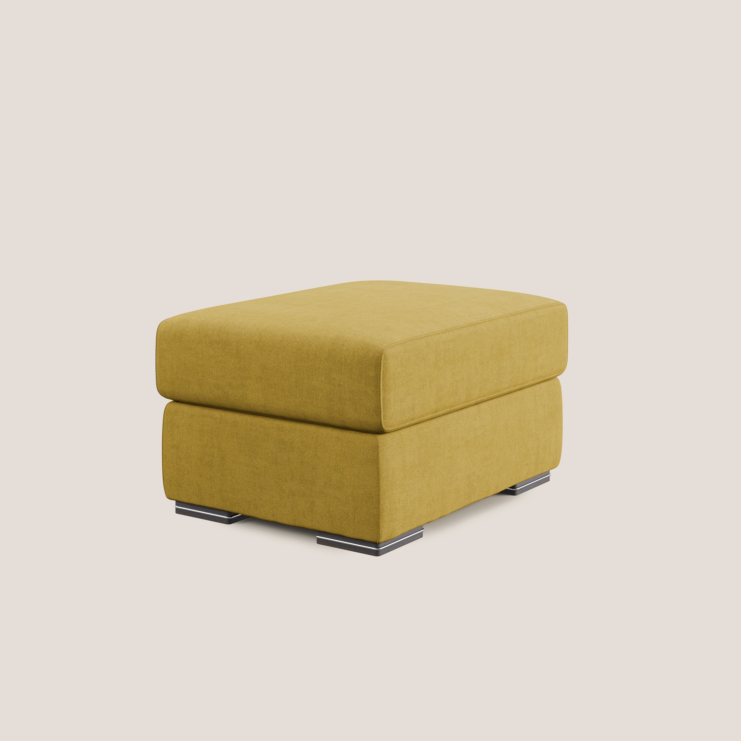 Sun pouf coffre en tissu imperméable T02 jaune - Image 3