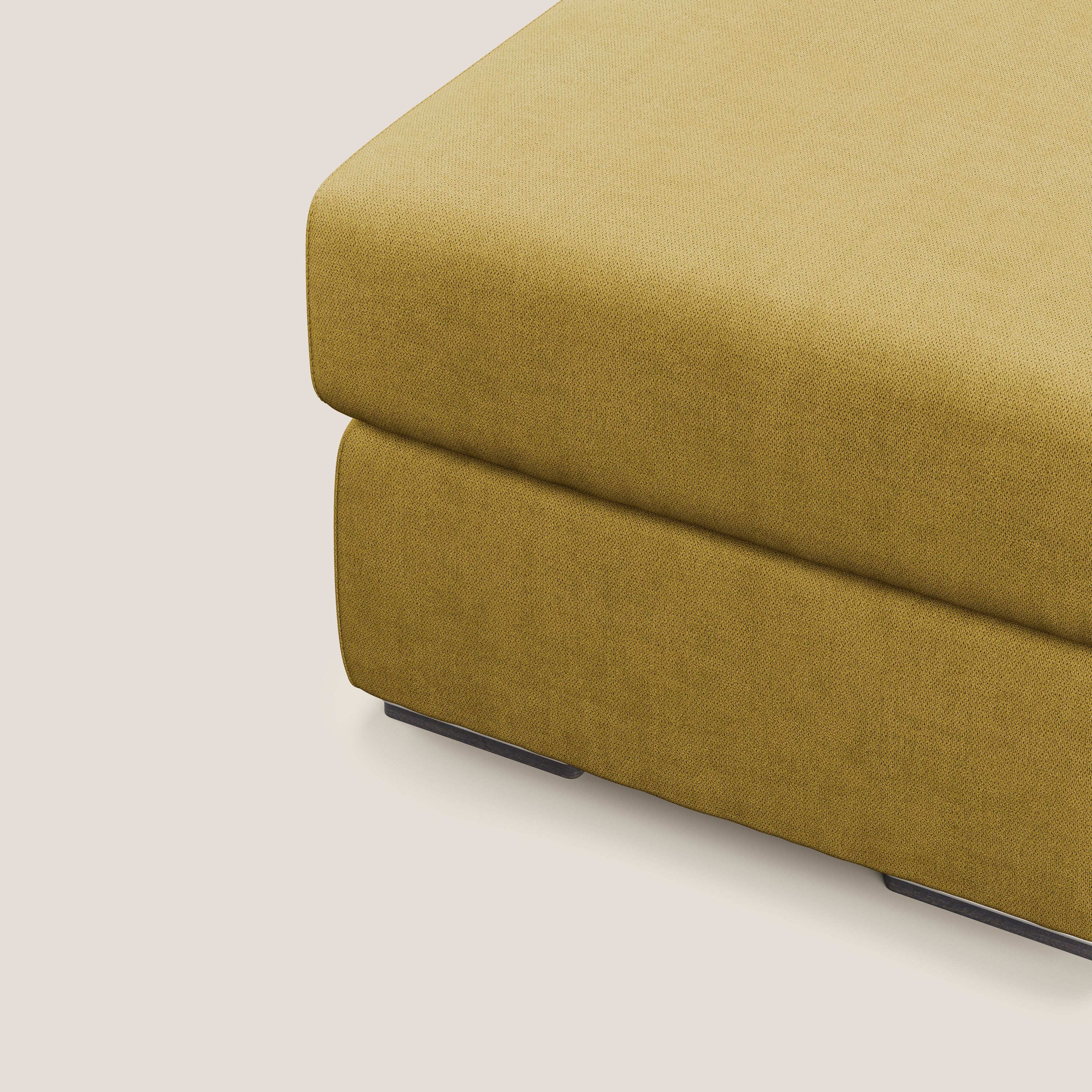 Sun pouf coffre en tissu imperméable T02 jaune - Image 6