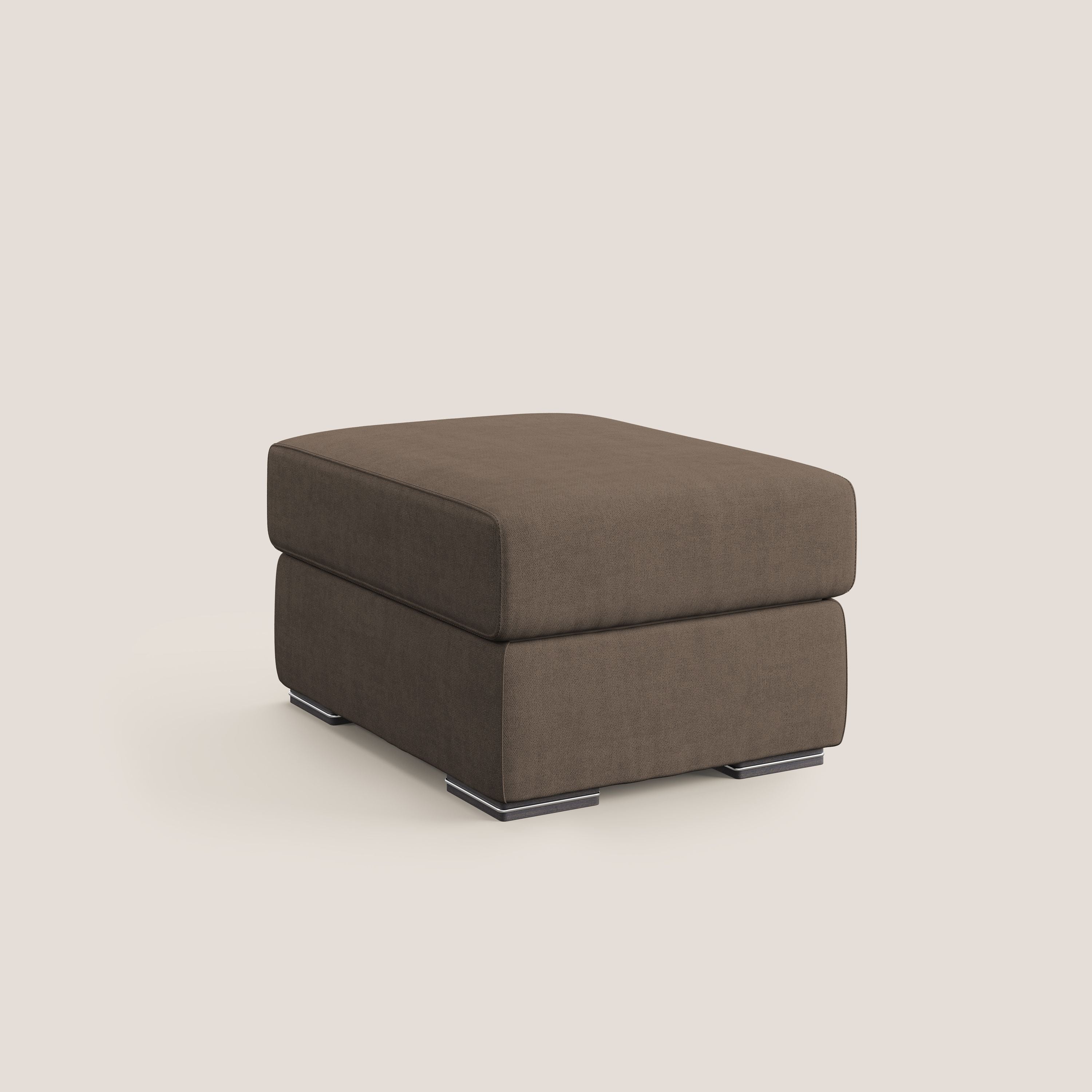 Sun pouf coffre en tissu imperméable T02 marron - Image 8