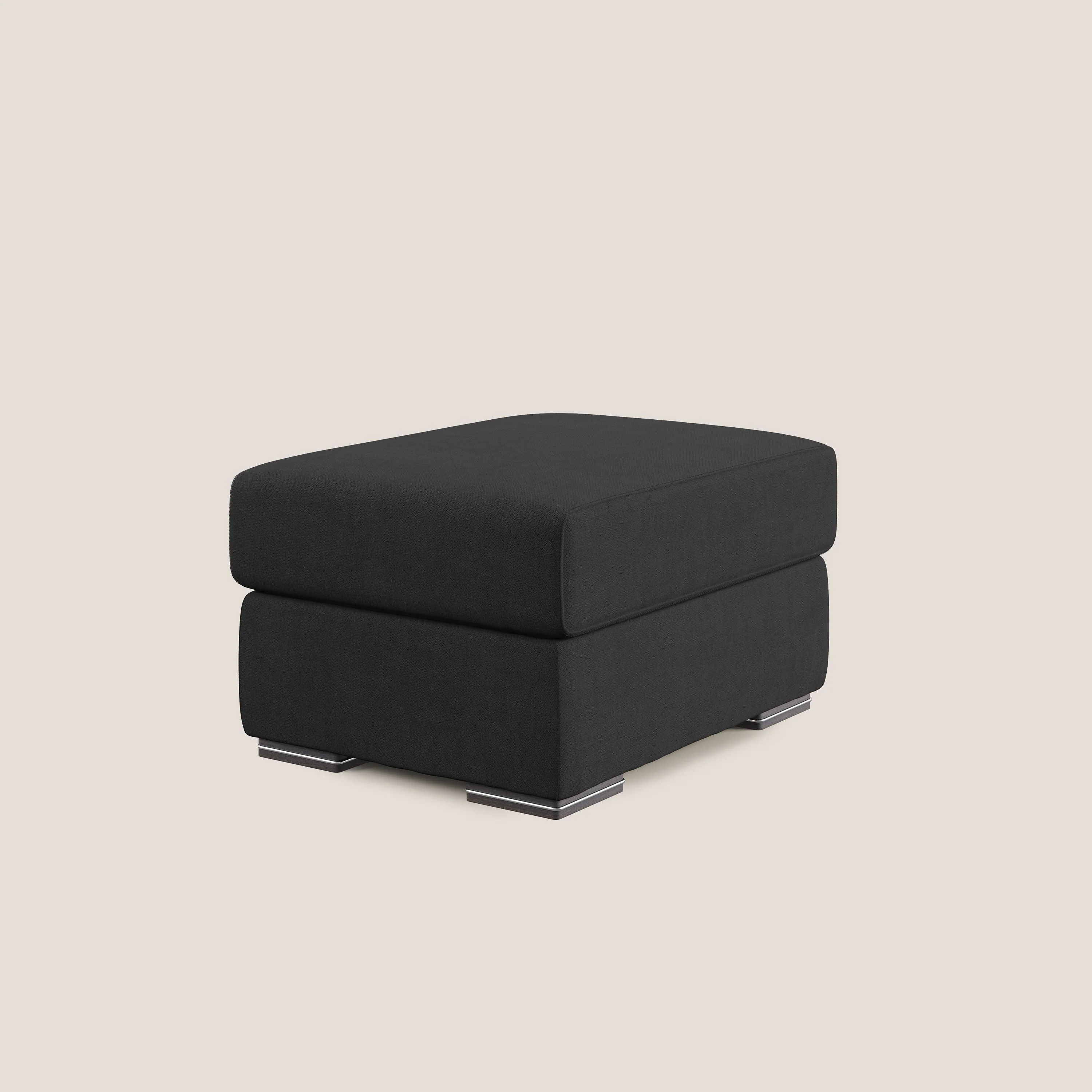Sun pouf coffre en tissu imperméable T02 noir - Image 2