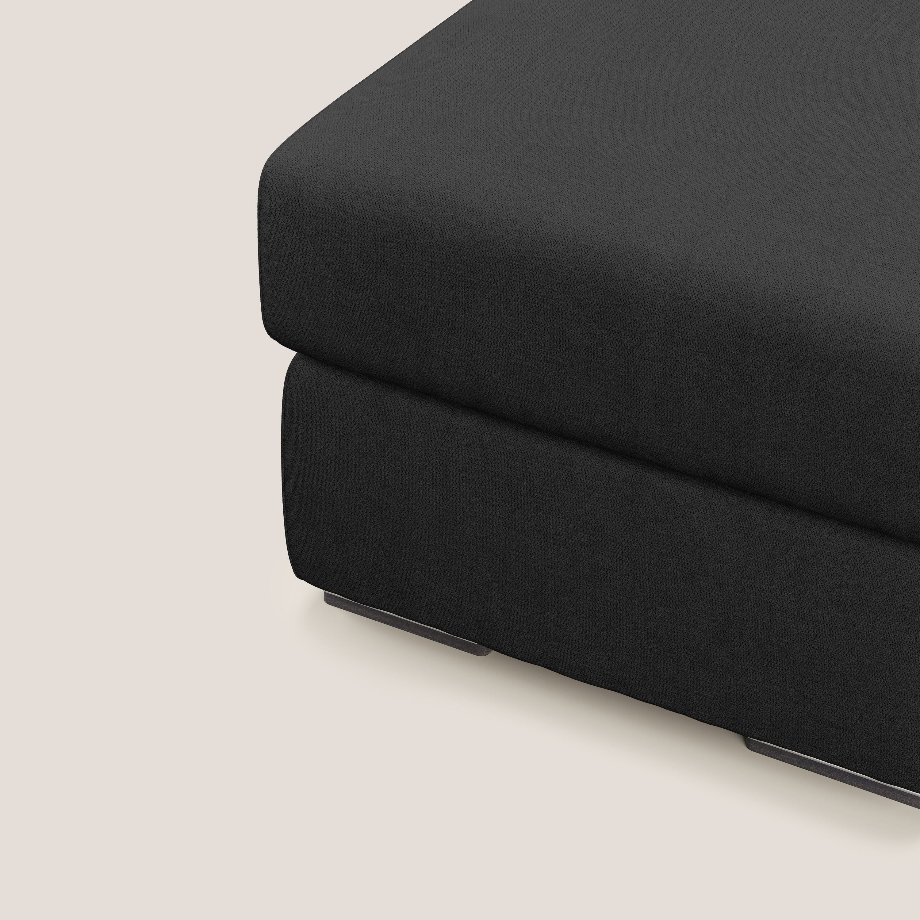 Sun pouf coffre en tissu imperméable T02 noir - Image 5