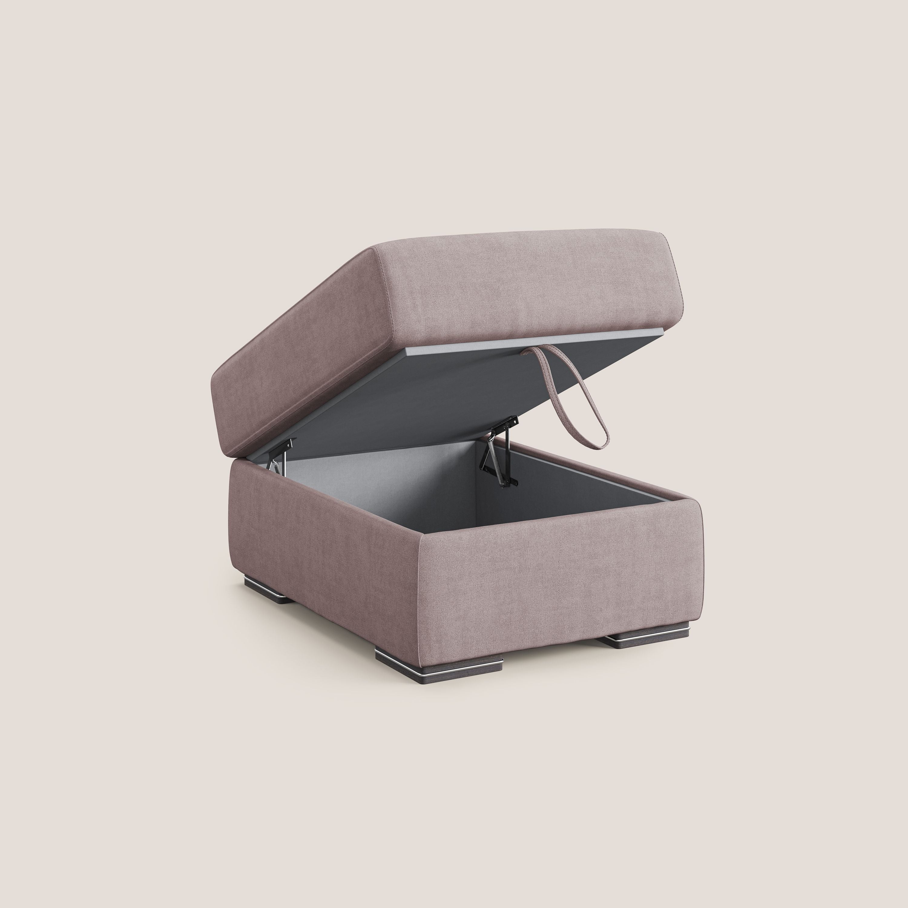 Sun pouf coffre en tissu imperméable T02 rose - Image 6