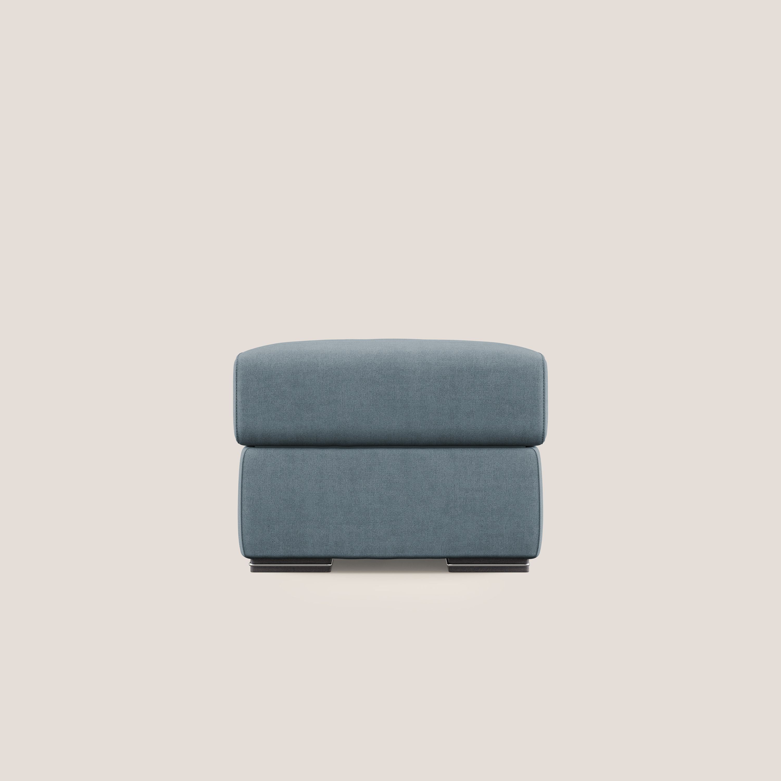 Sun pouf coffre en tissu imperméable T02 bleu pastel - Image 7
