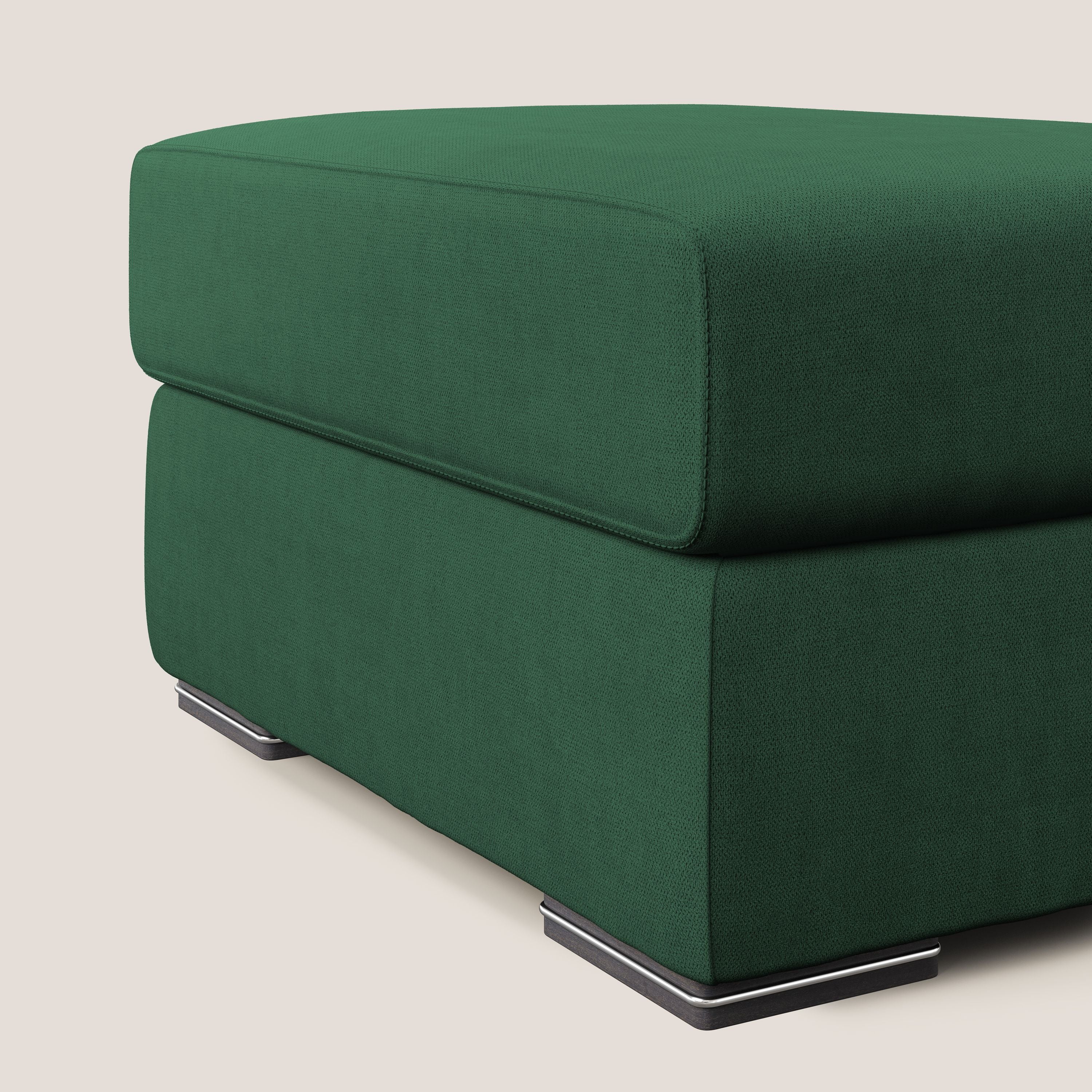 Sun pouf coffre en tissu imperméable T02 vert - Image 3