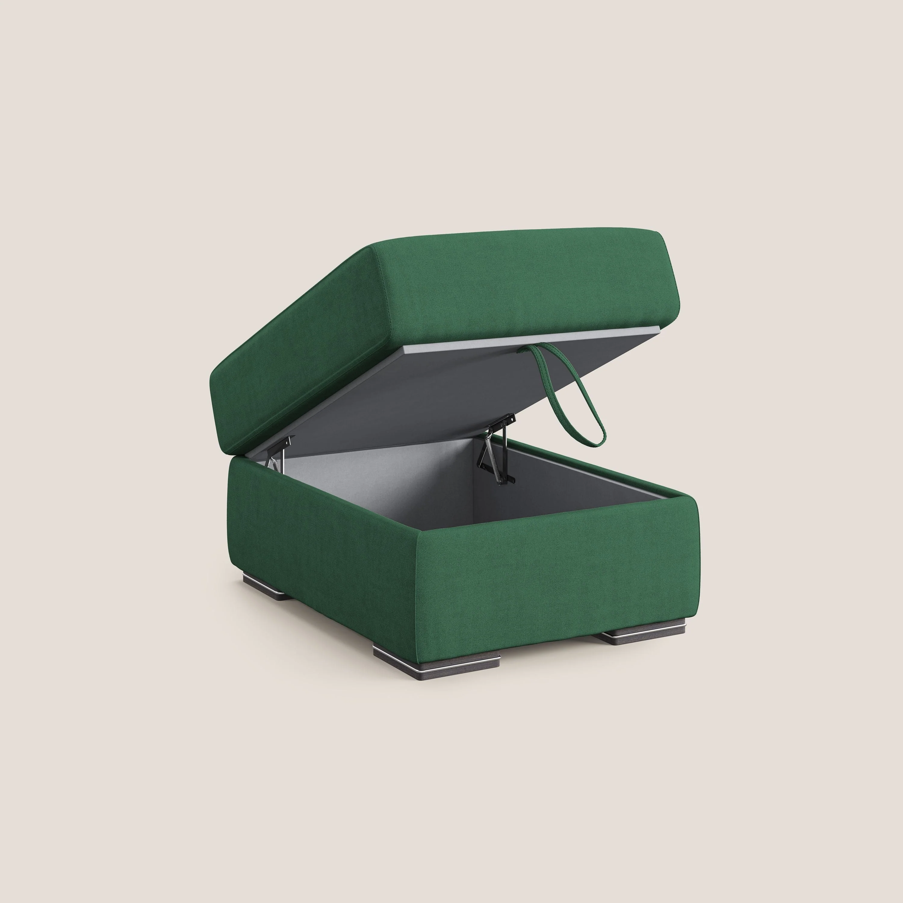 Sun pouf coffre en tissu imperméable T02 vert - Image 6