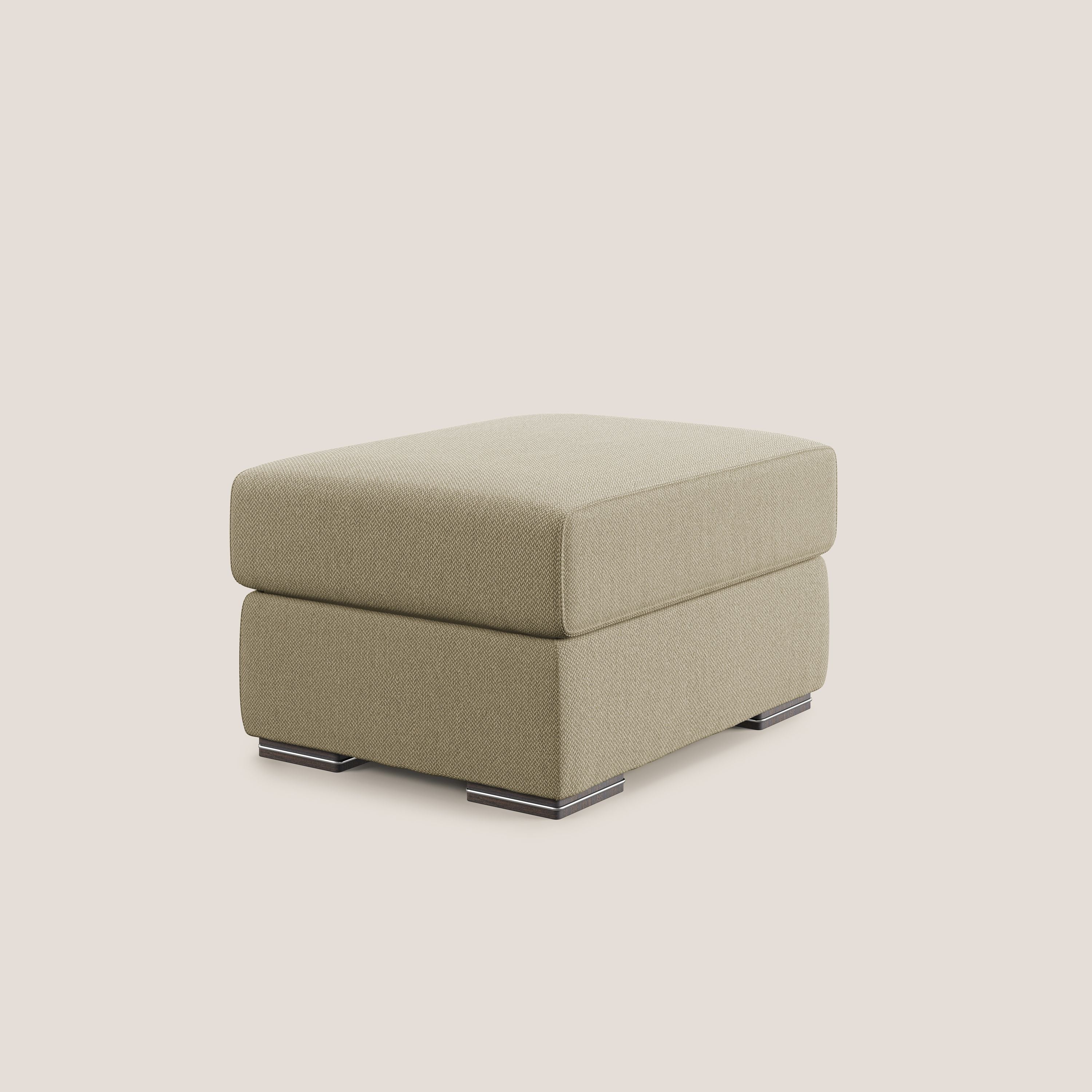 Sun pouf coffre en tissu détachable T05 camel - Image 2