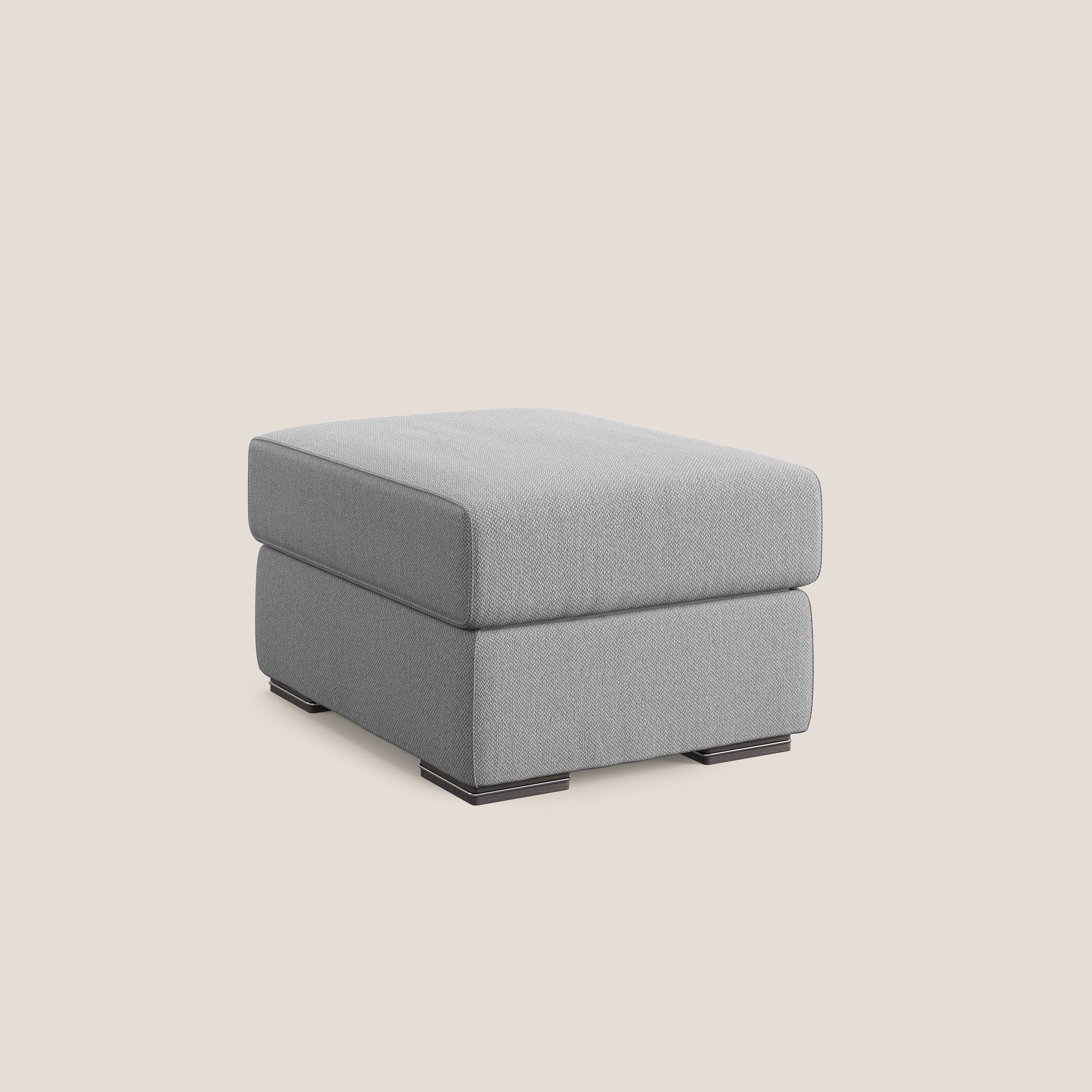 Sun pouf coffre en tissu détachable T05 gris - Image 8