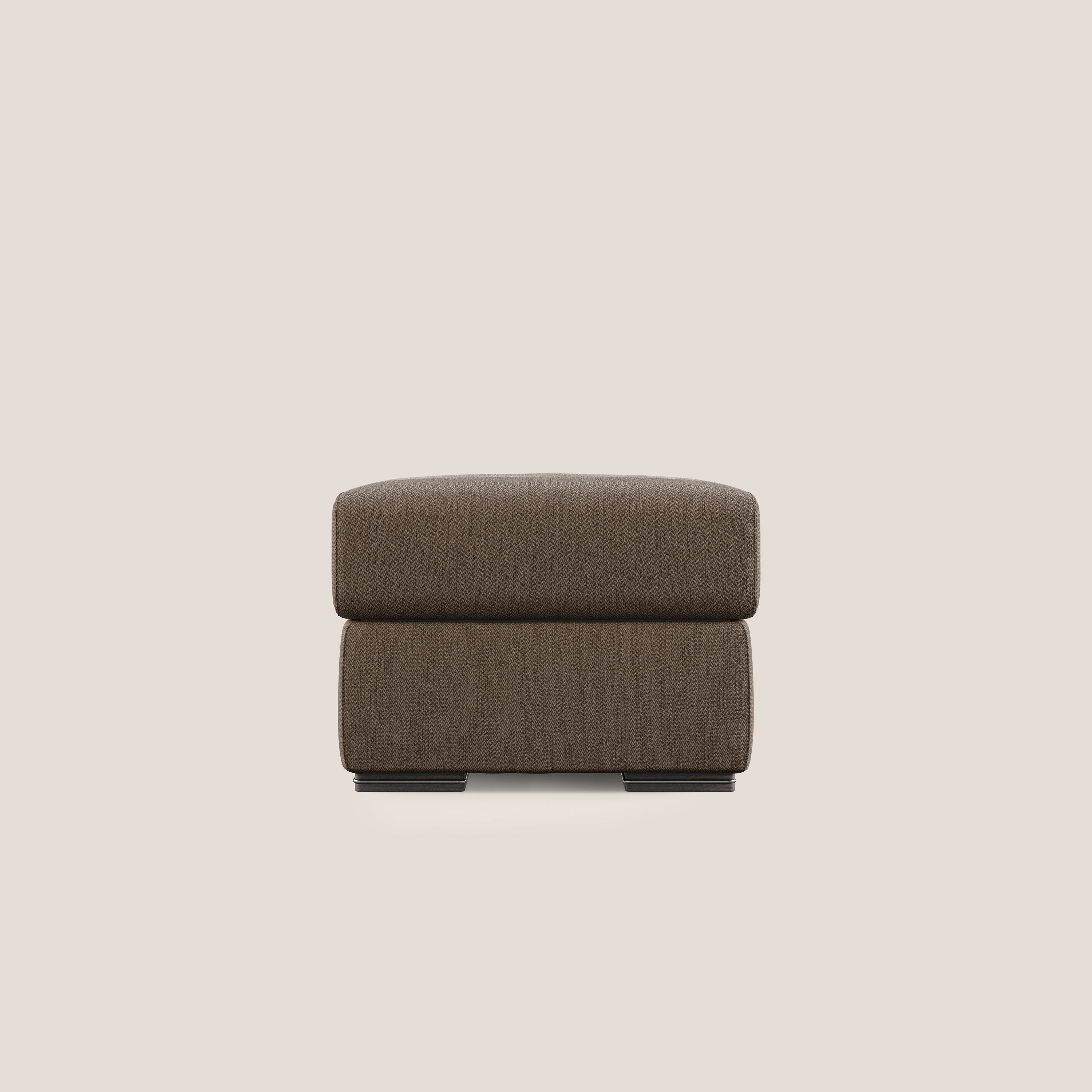 Sun pouf coffre en tissu détachable T05 marron - Image 7