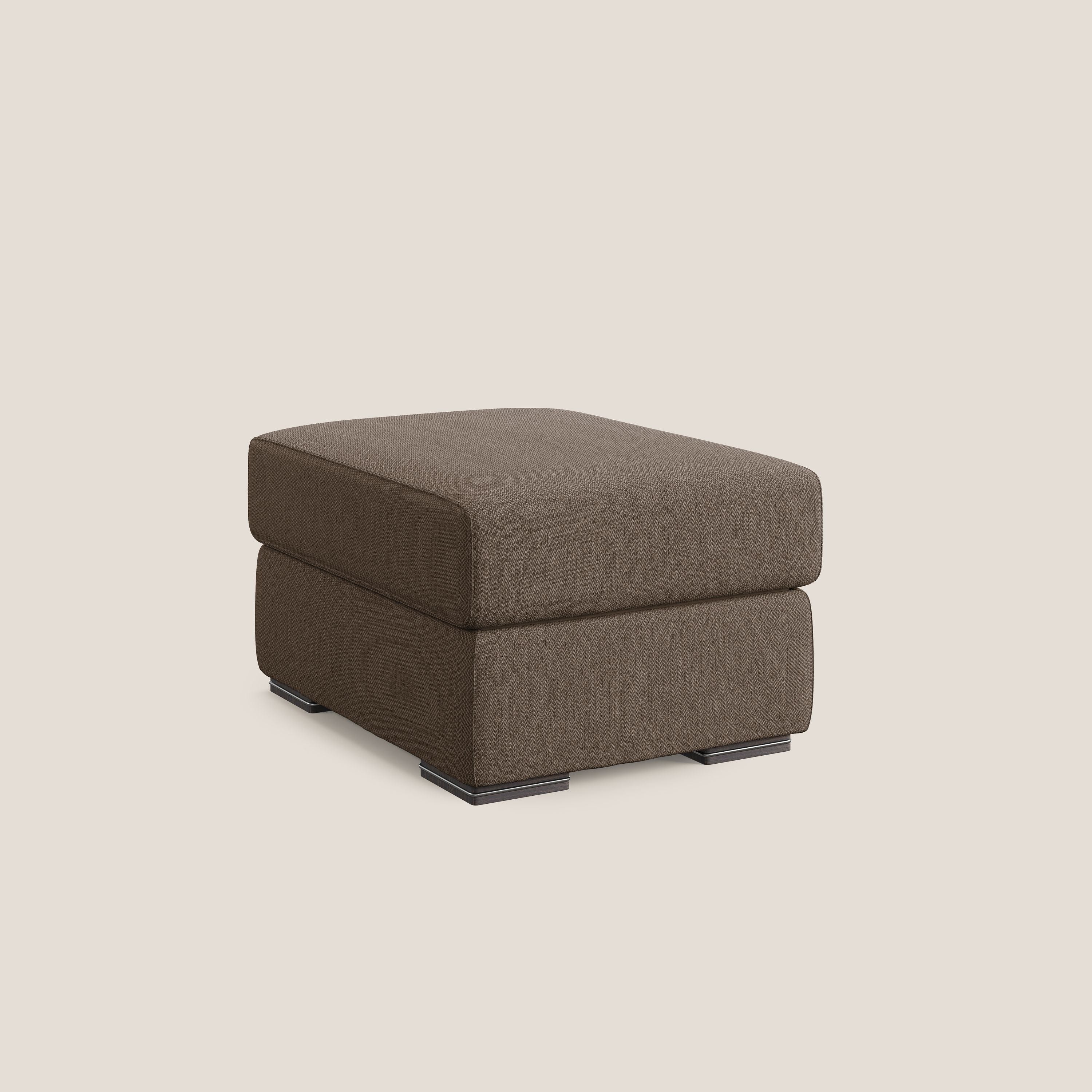 Sun pouf coffre en tissu détachable T05 marron - Image 8
