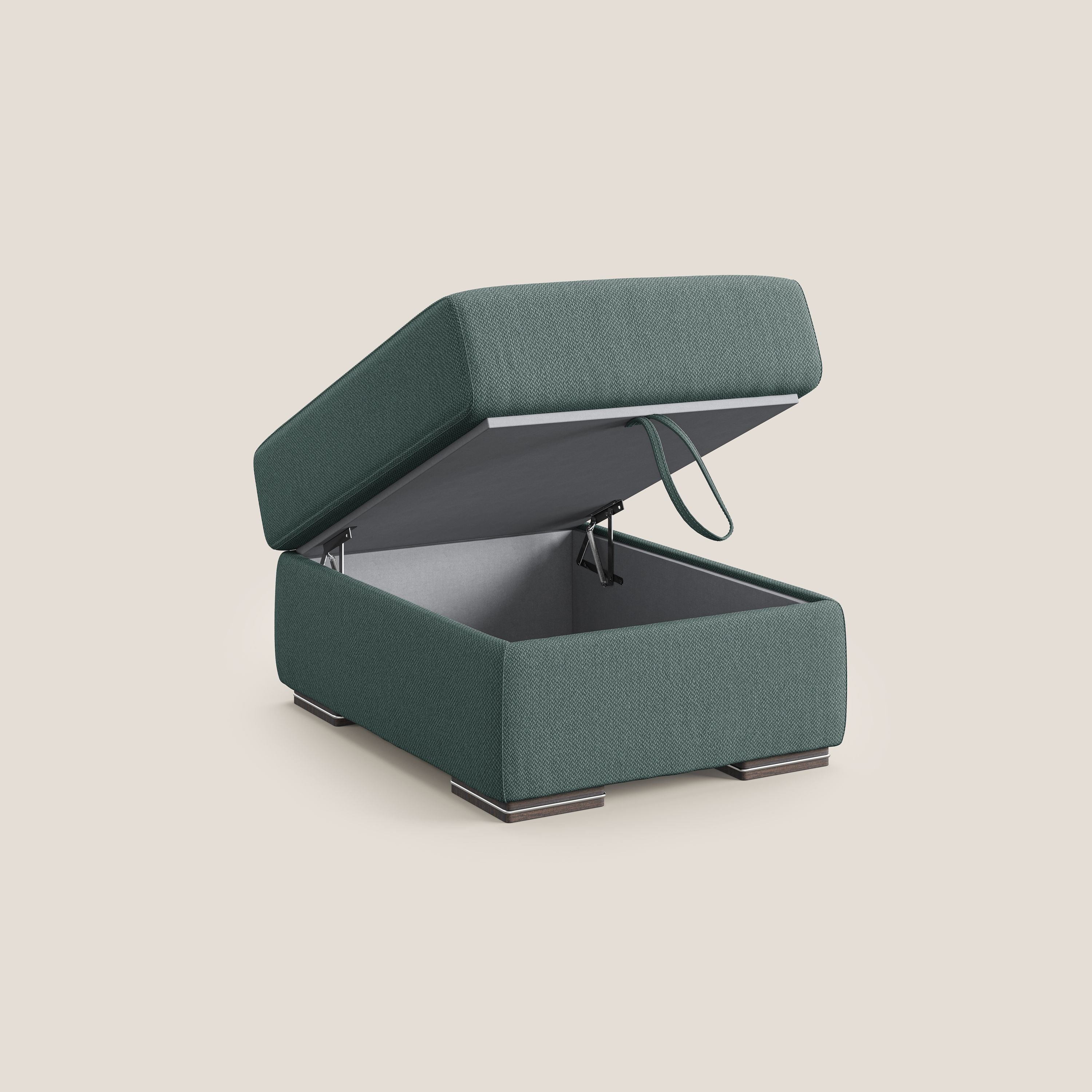 Sun pouf coffre en tissu détachable T05 vert - Image 7