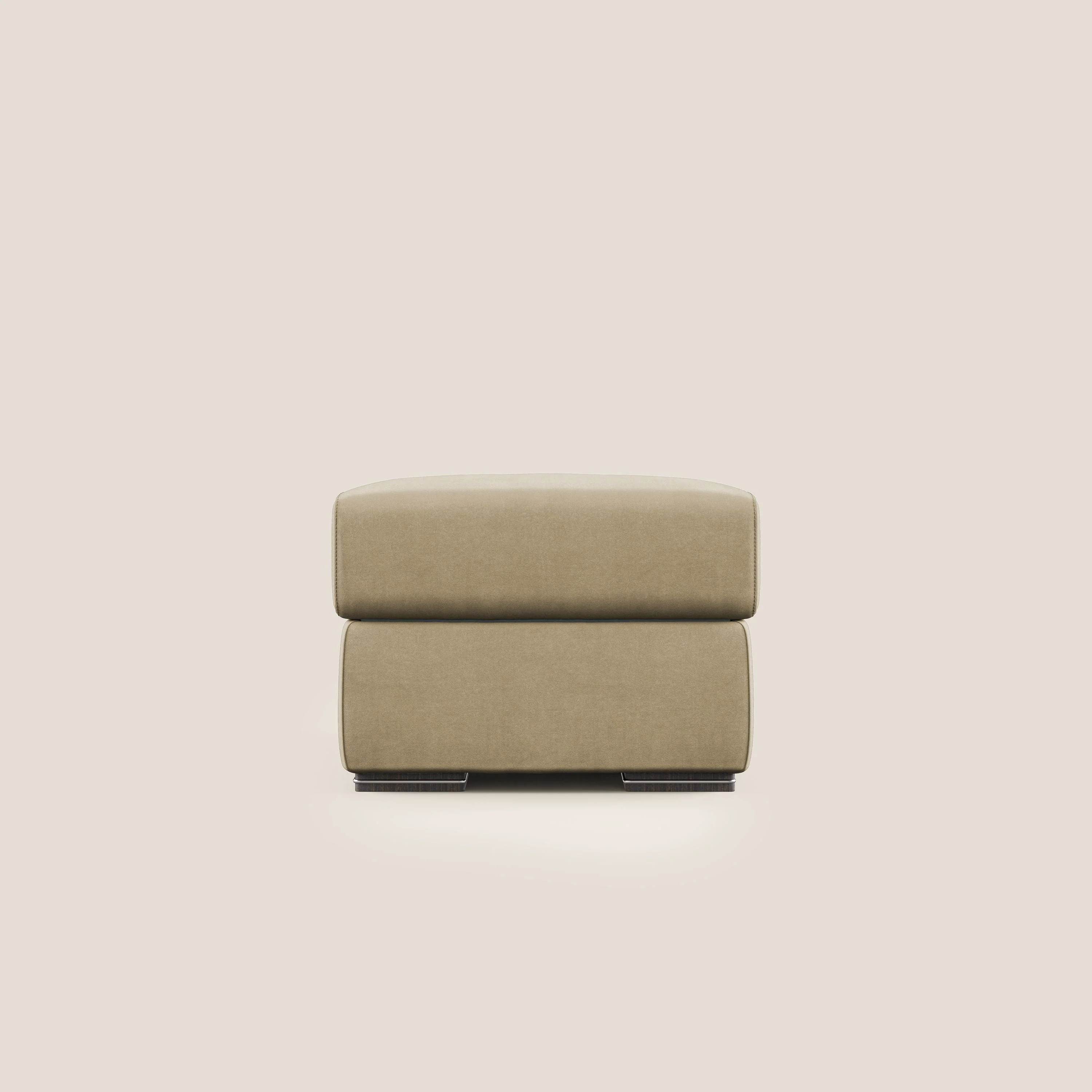 Sun pouf coffre en microfibre détachable T11 beige - Image 7