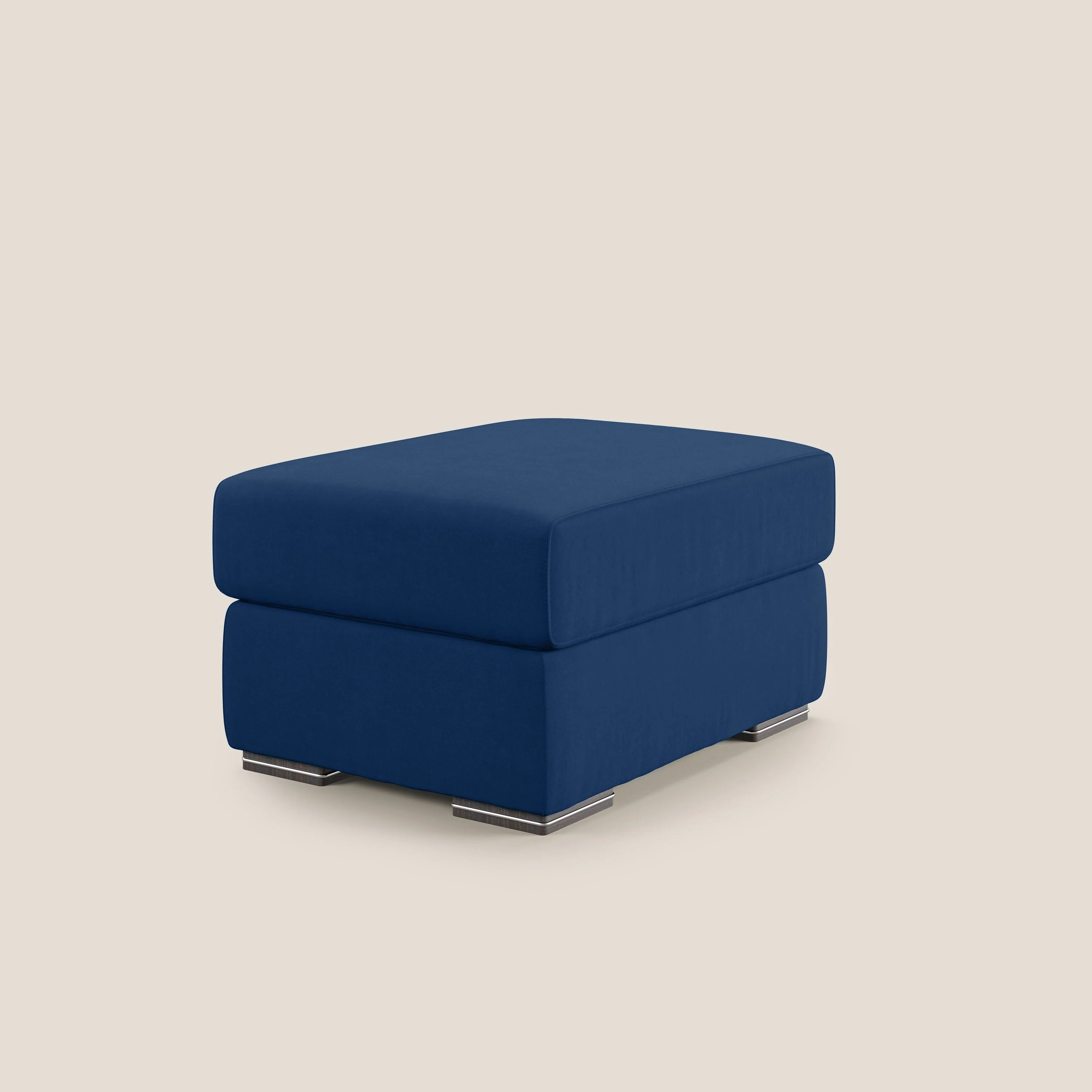 Sun pouf coffre en microfibre détachable T11 bleu - Image 2