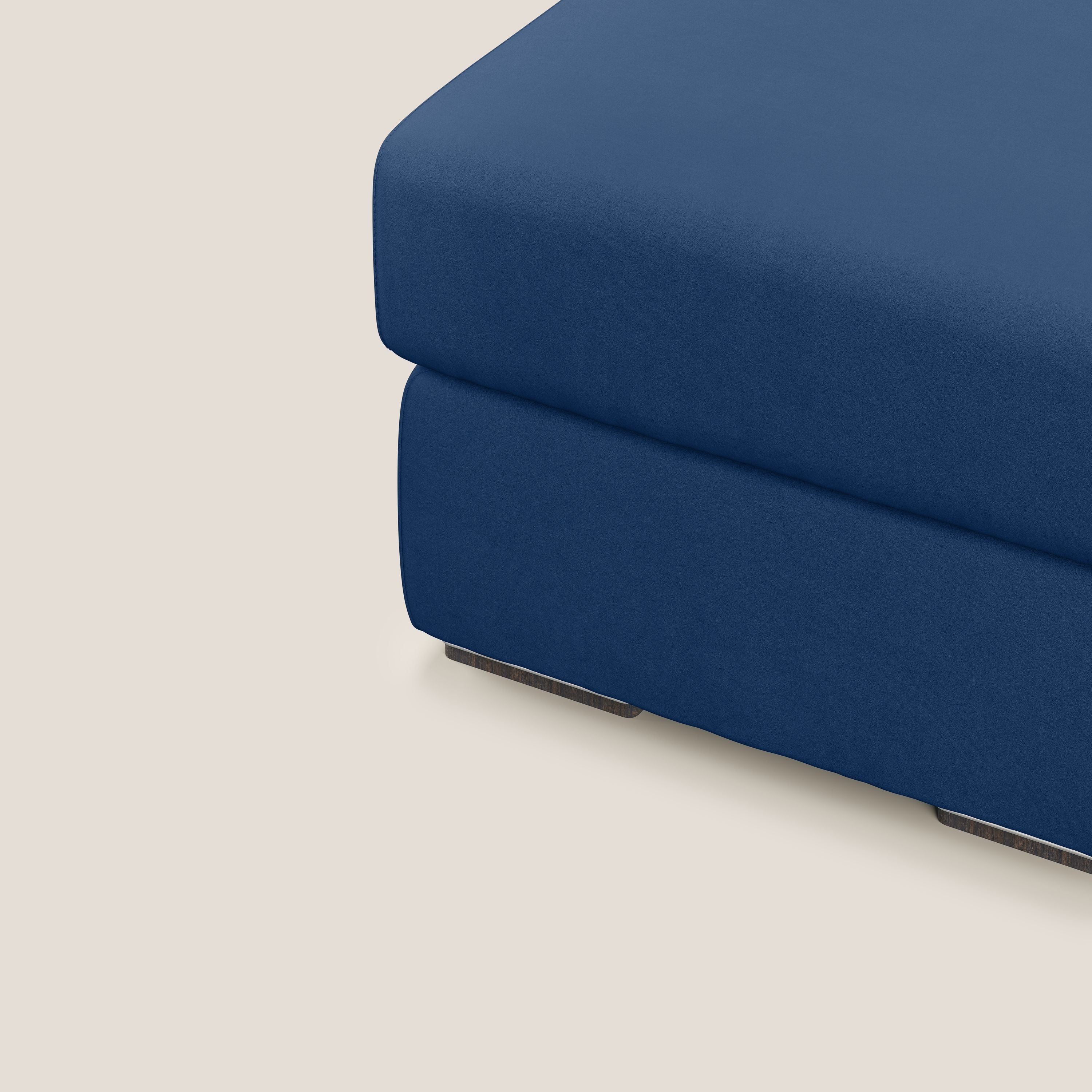Sun pouf coffre en microfibre détachable T11 bleu - Image 5