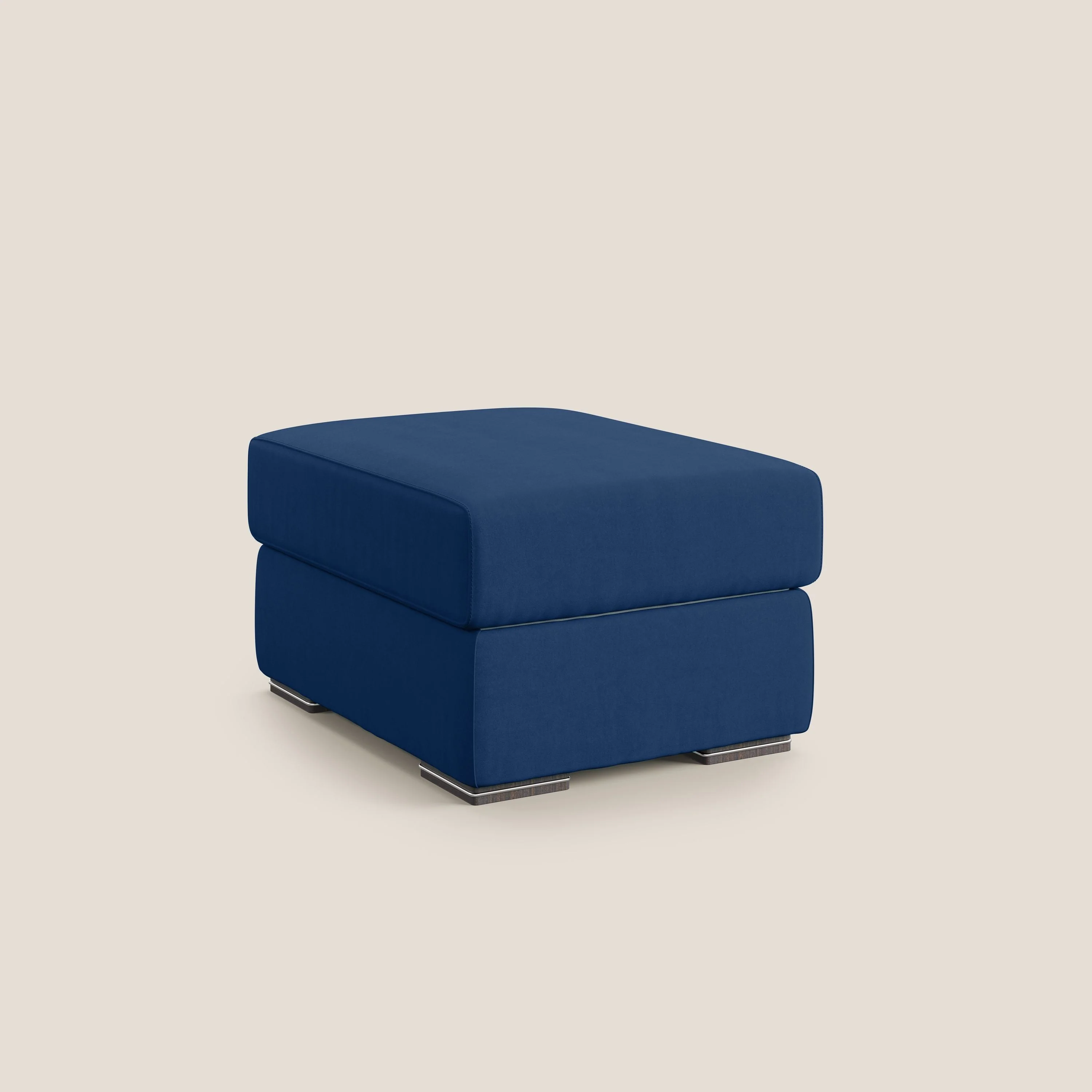 Sun pouf coffre en microfibre détachable T11 bleu - Image 8
