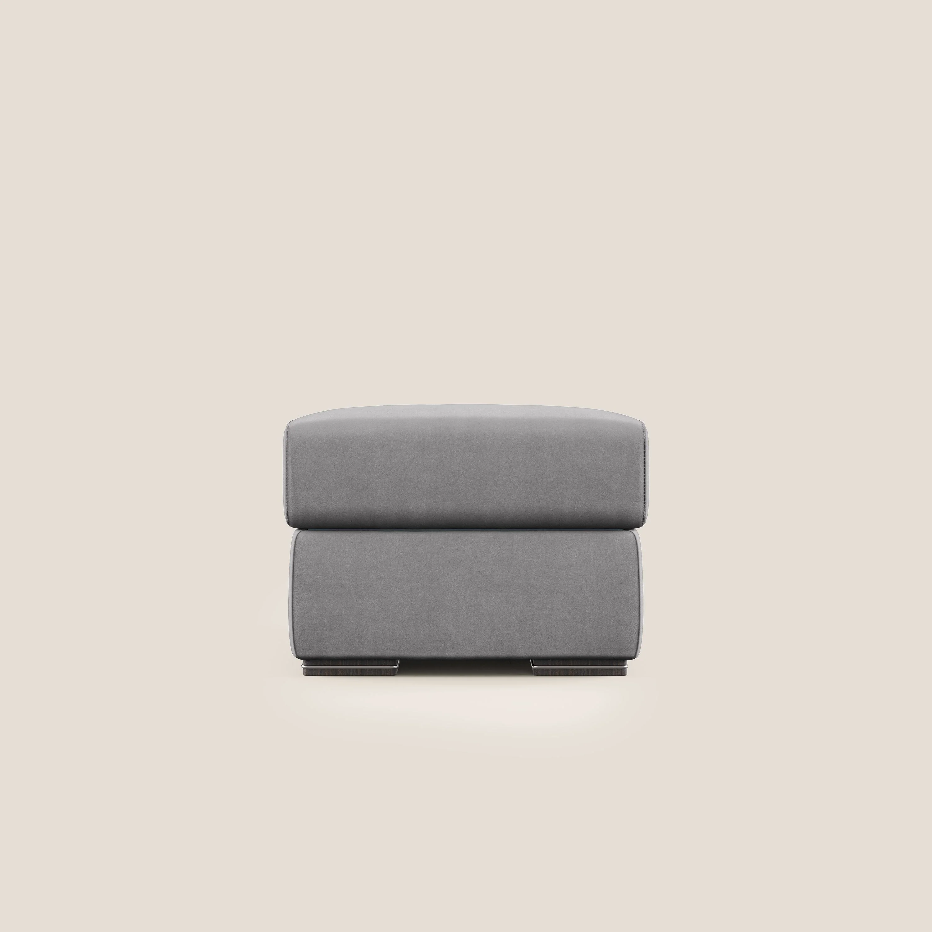Sun pouf coffre en microfibre détachable T11 gris - Image 7