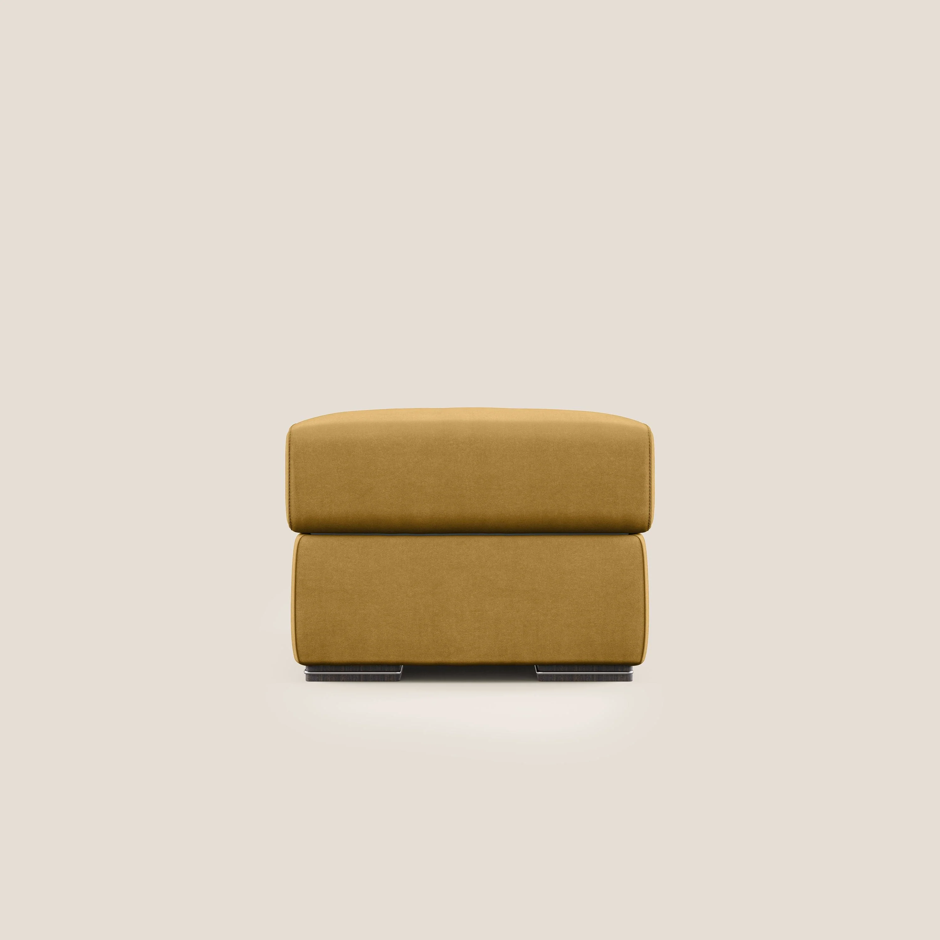 Sun pouf coffre en microfibre détachable T11 jaune - Image 7