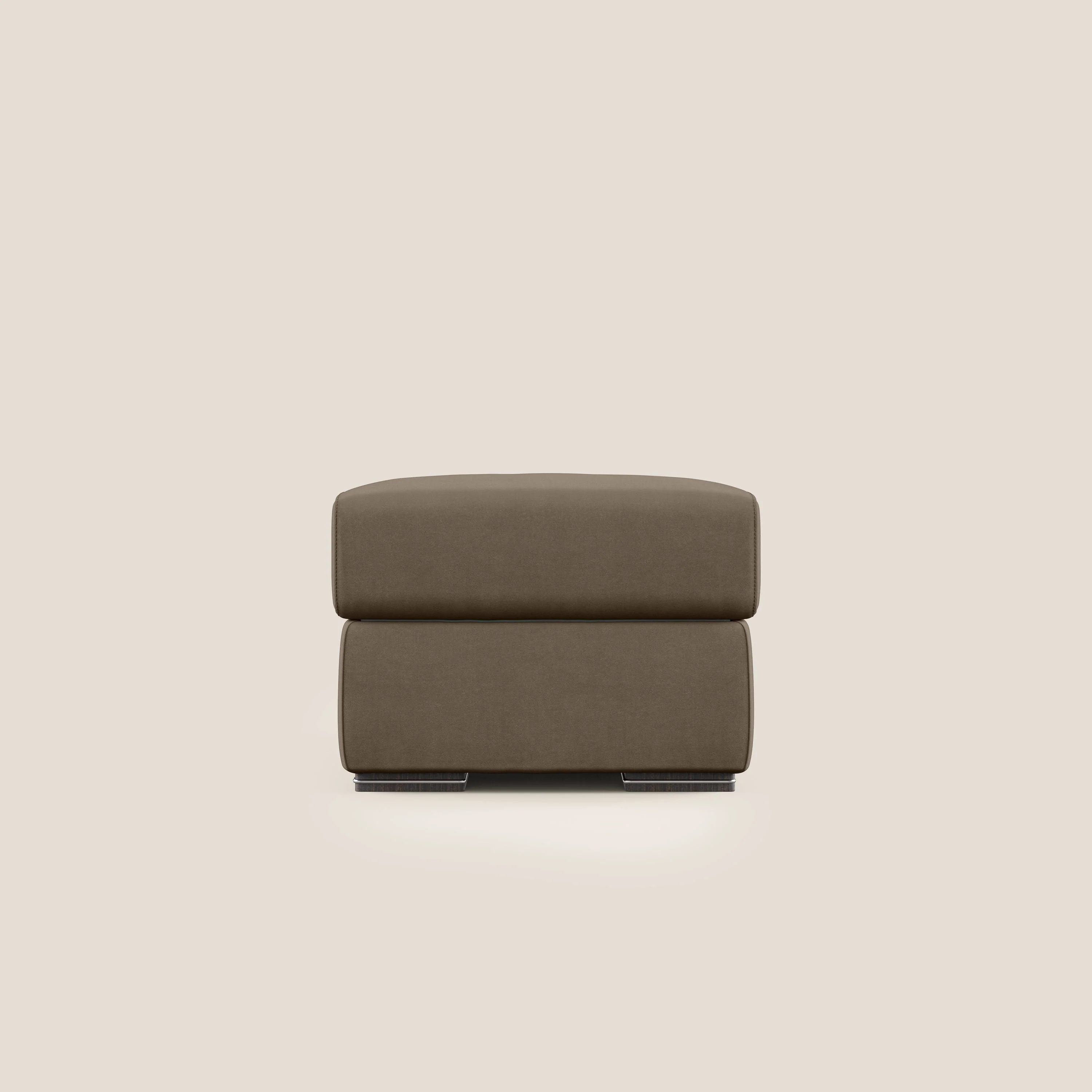 Sun pouf coffre en microfibre détachable T11 marron - Image 7