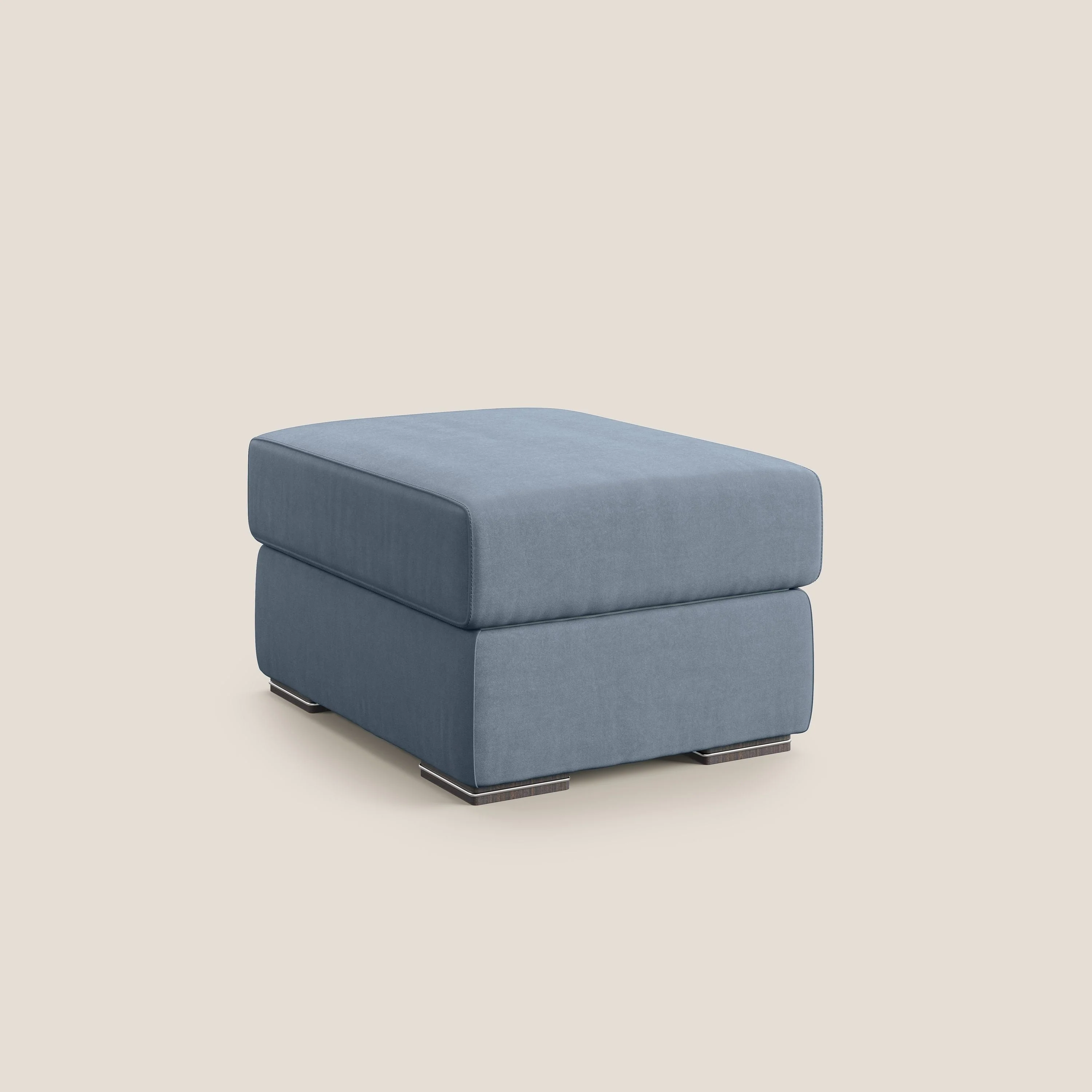 Sun pouf coffre en microfibre détachable T11 sucre glace - Image 8