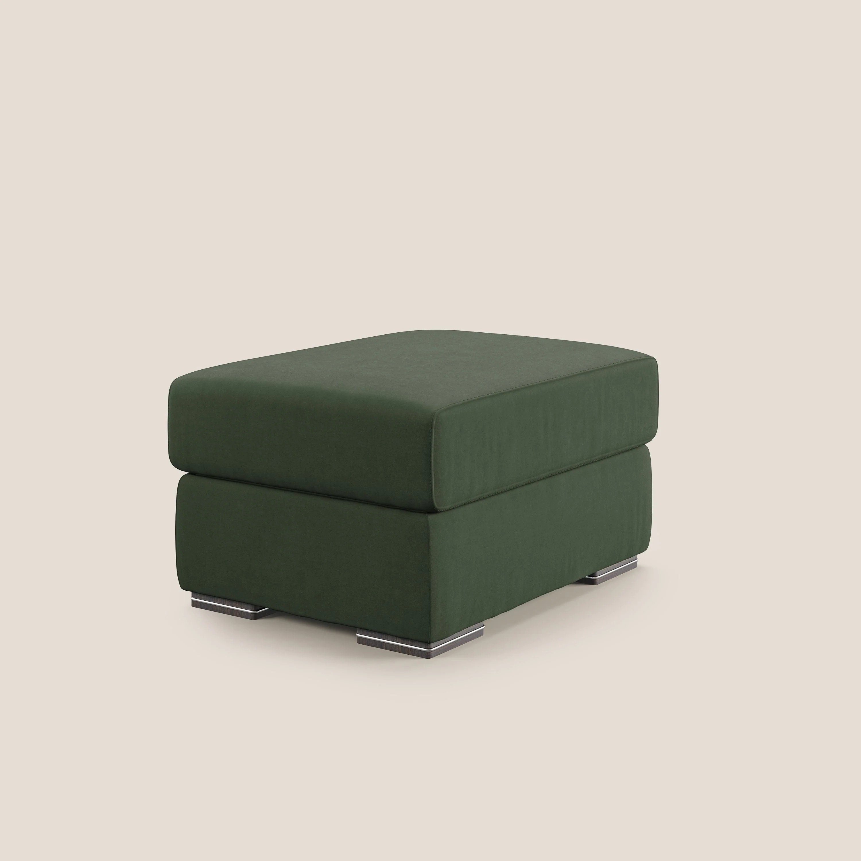 Sun pouf coffre en microfibre détachable T11 vert - Image 2
