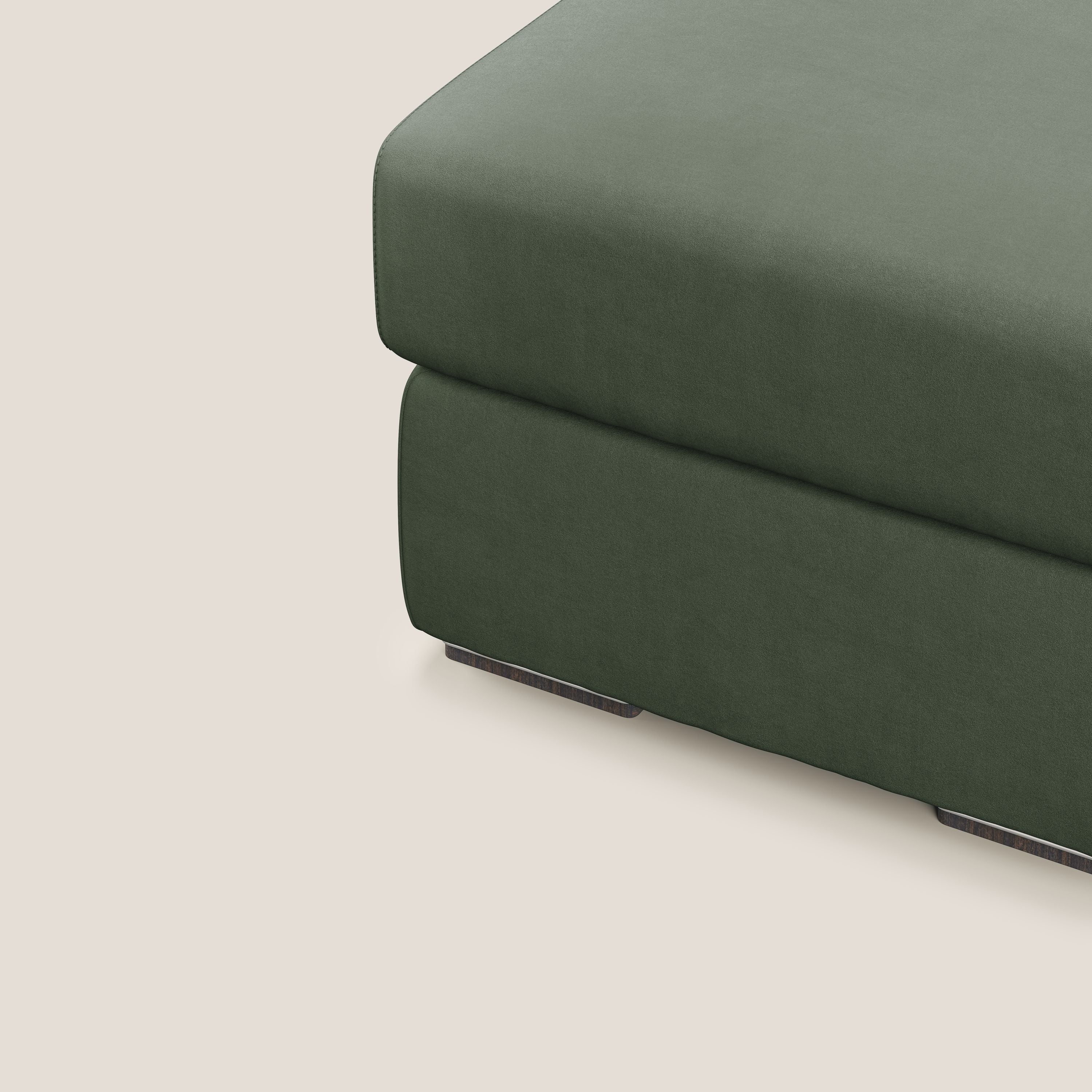 Sun pouf coffre en microfibre détachable T11 vert - Image 5