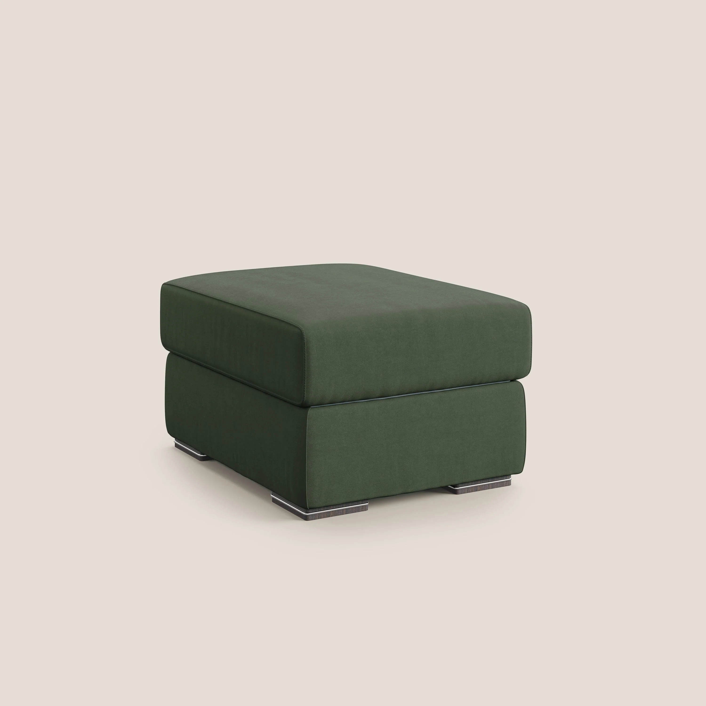 Sun pouf coffre en microfibre détachable T11 vert - Image 8