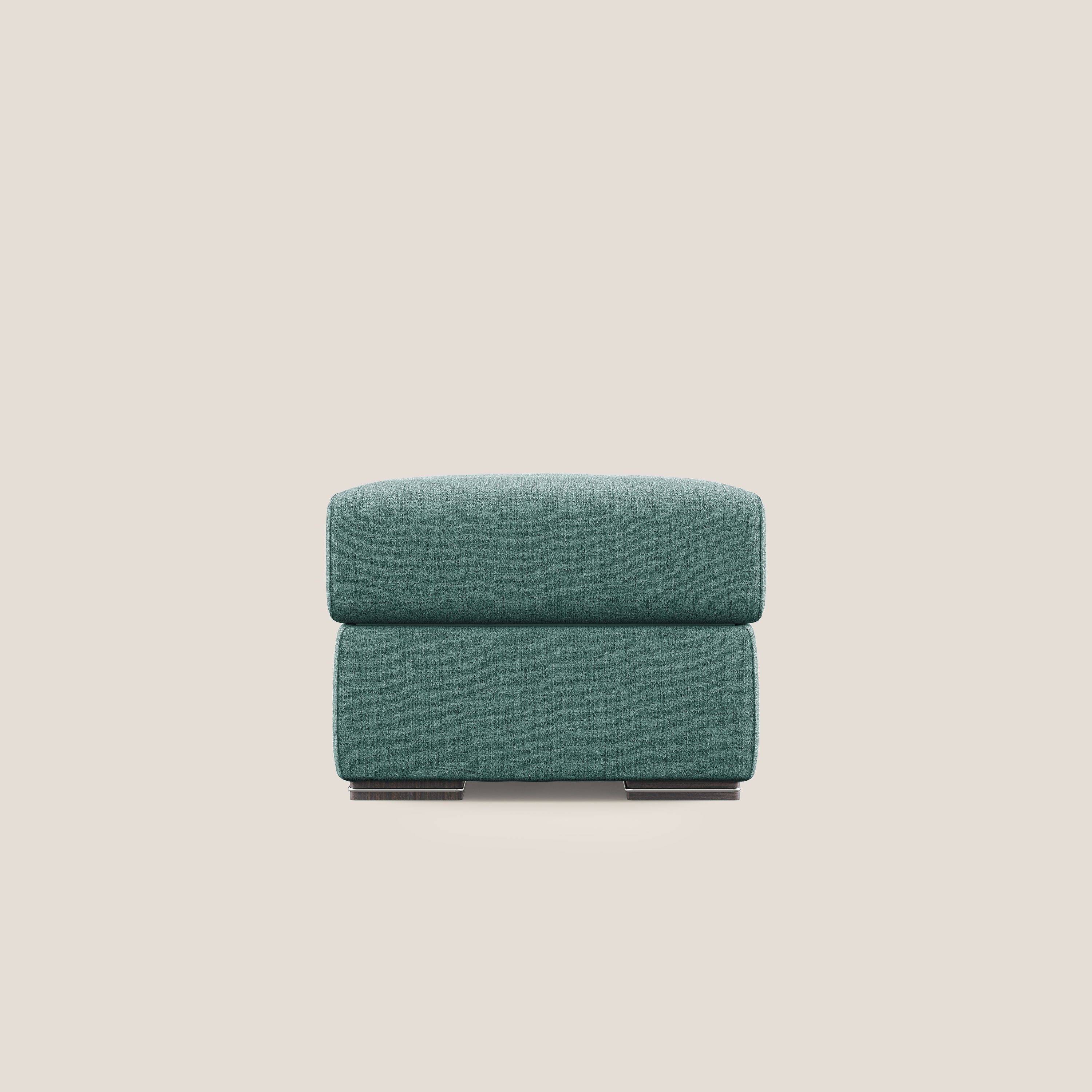 Sun pouf coffre en tissu imperméable flammé T03 vert d'eau - Image 7