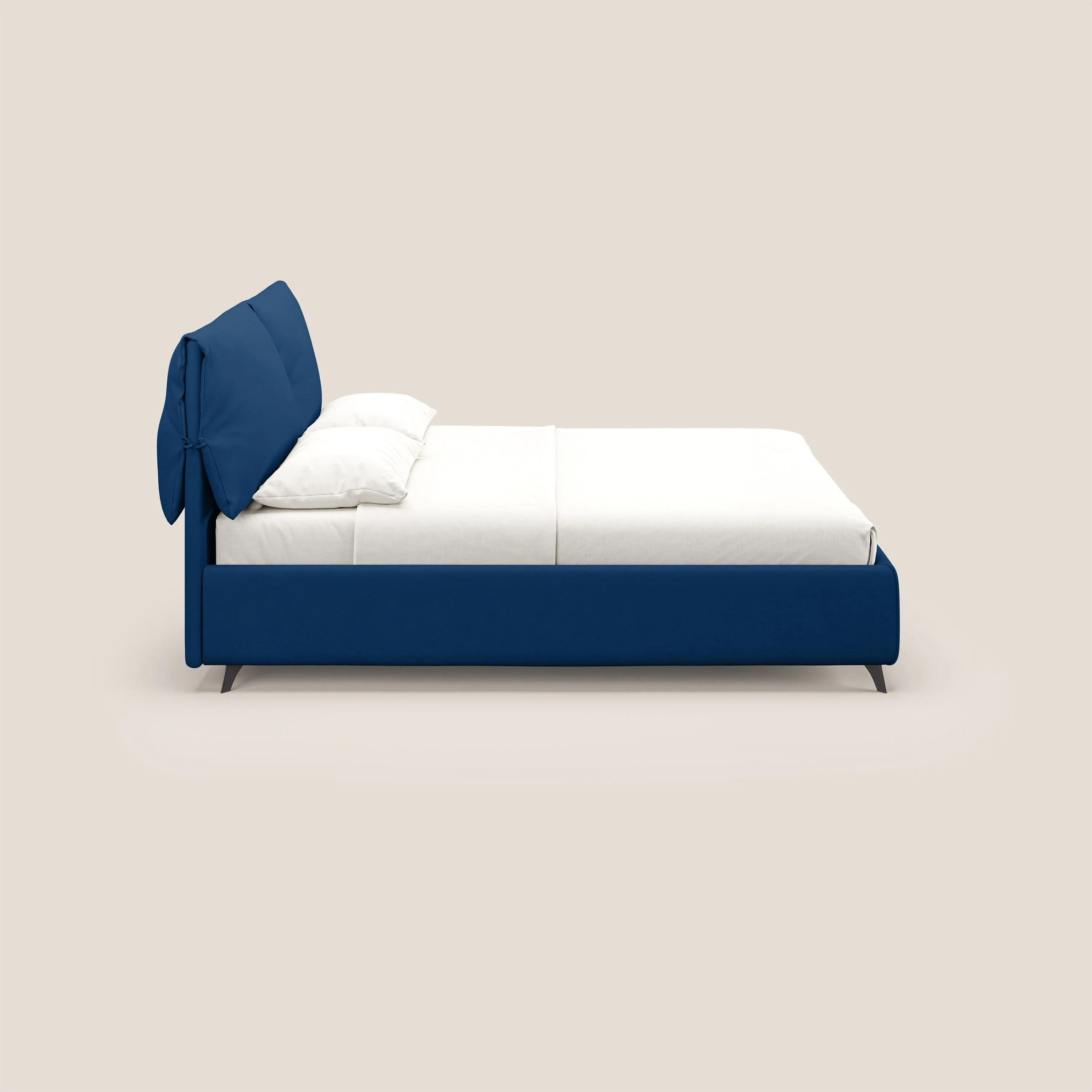Susan lit rembourré avec coffre complètement déhoussable en microfibre détachable T11 bleu - Image 4