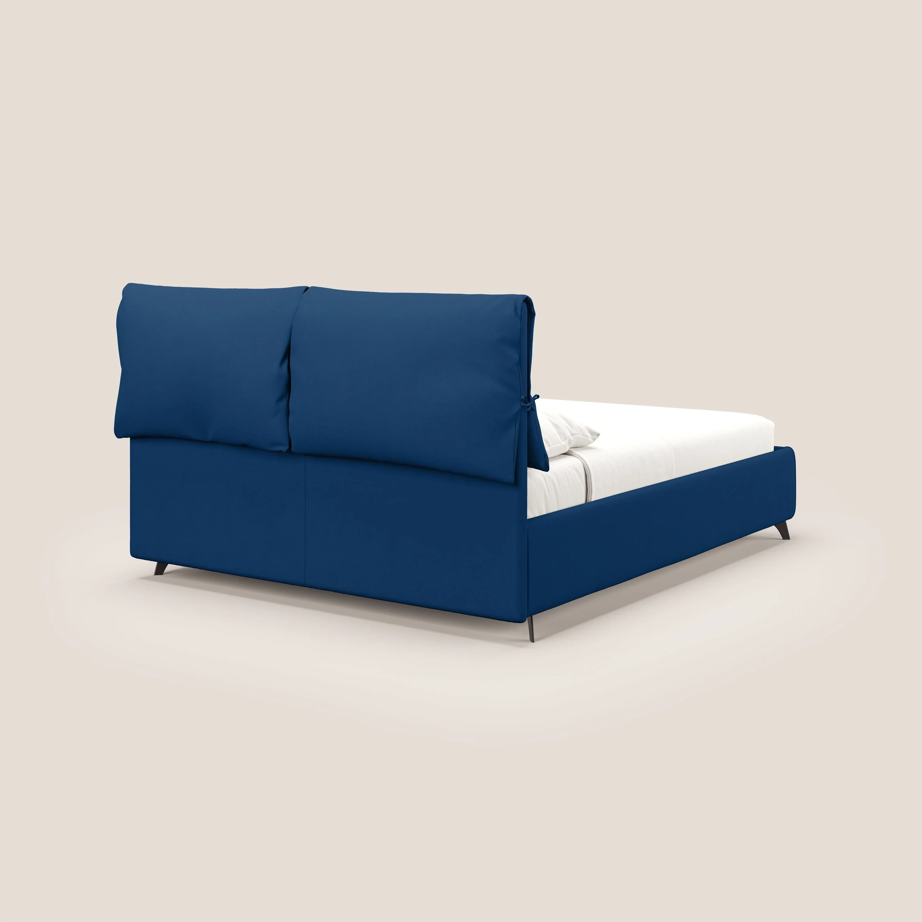 Susan lit rembourré avec coffre complètement déhoussable en microfibre détachable T11 bleu - Image 7