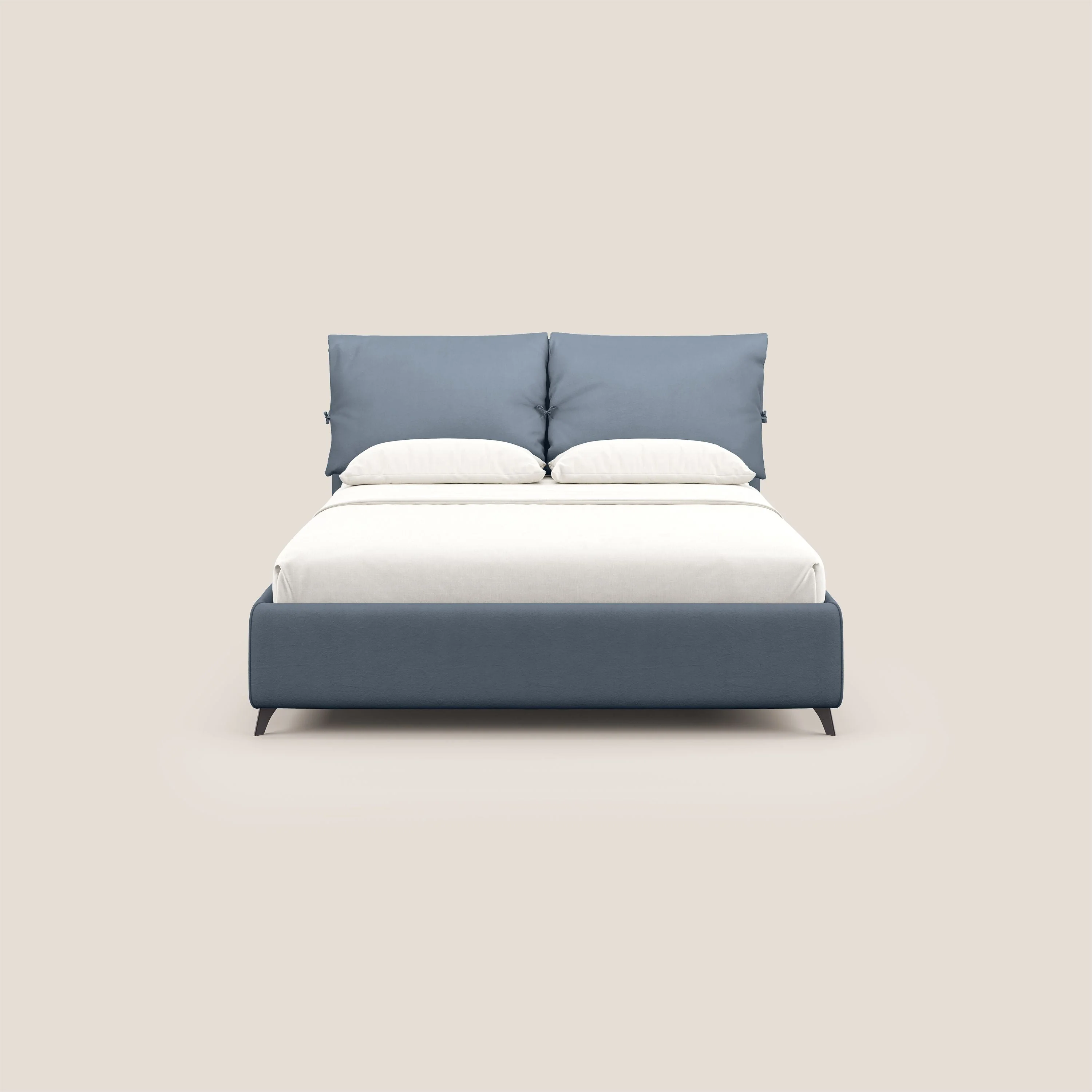 Susan lit rembourré avec coffre complètement déhoussable en microfibre détachable T11 sucre glace - Image 3