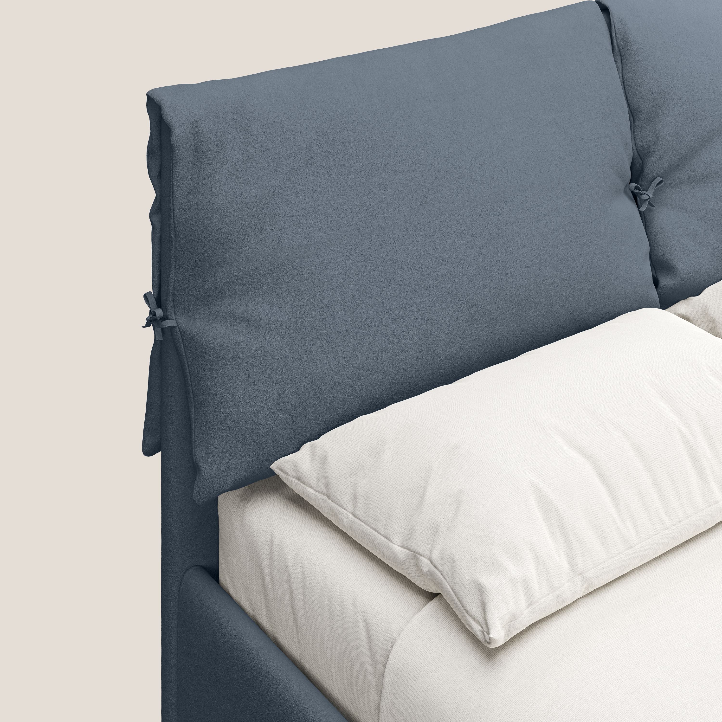 Susan lit rembourré avec coffre complètement déhoussable en microfibre détachable T11 sucre glace - Image 7