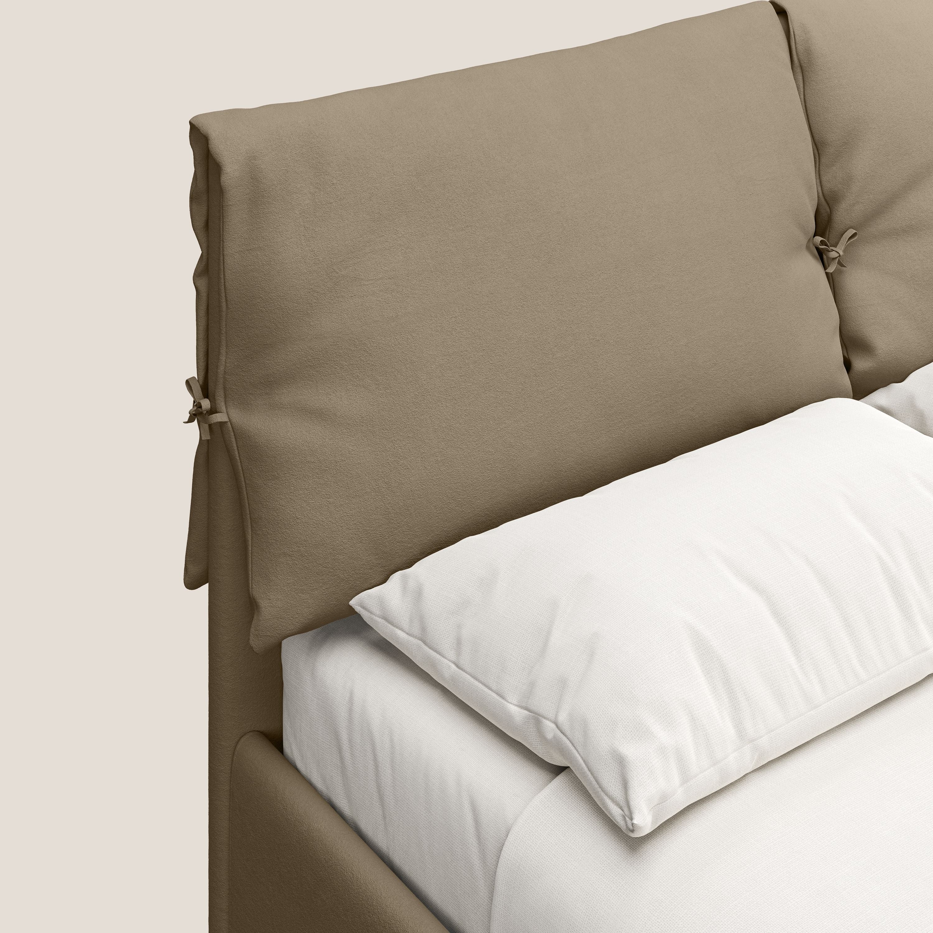 Susan lit rembourré avec coffre complètement déhoussable en microfibre détachable T11 Taupe tortora - Image 7