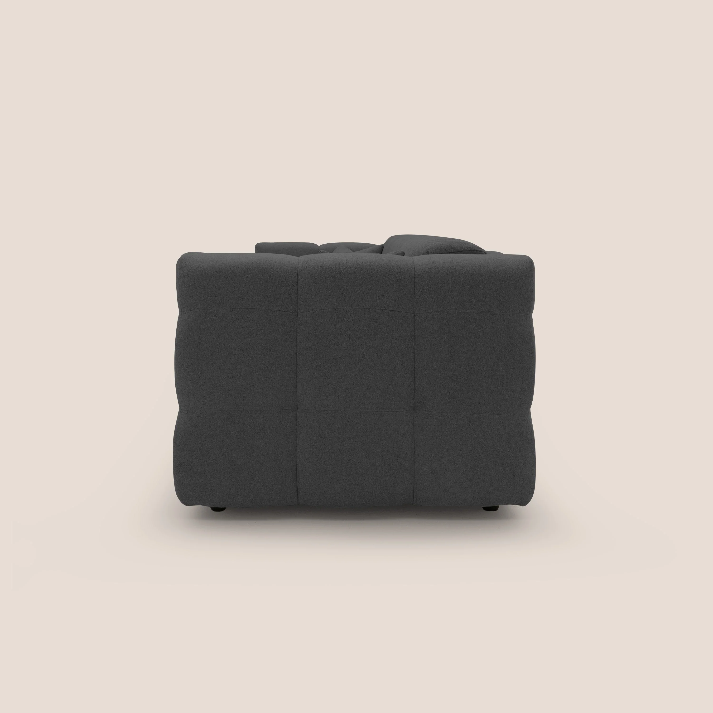 Tender Canapé convertible avec matelas H14 cm en bouclette imperméable T07 anthracite - Image 5