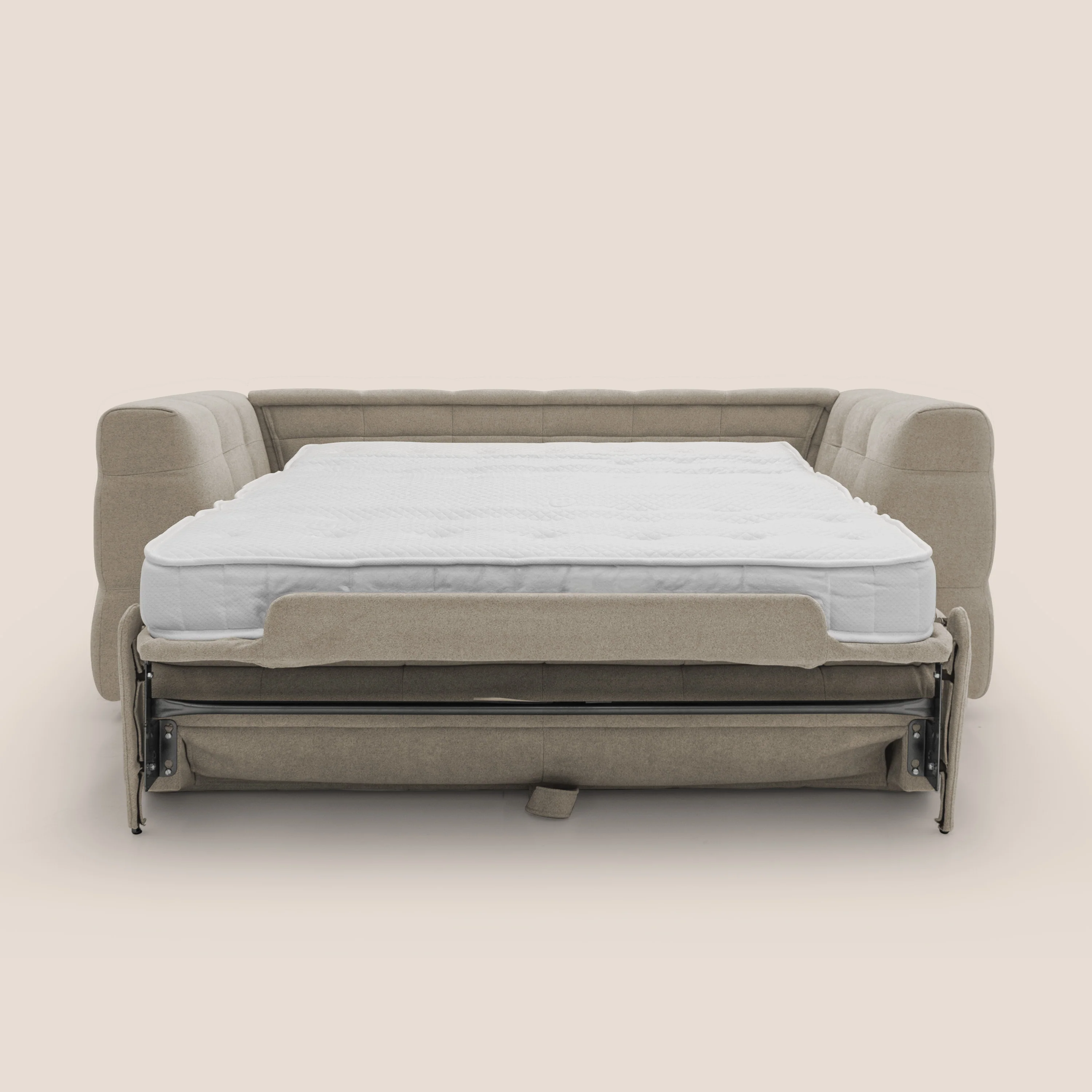 Tender Canapé convertible avec matelas H14 cm en bouclette imperméable T07 beige - Image 11