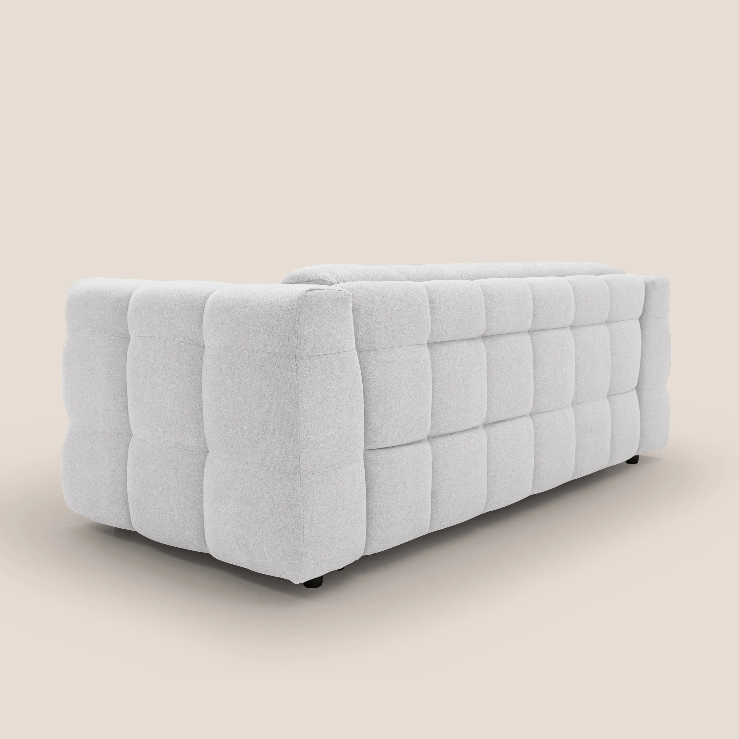 Tender Canapé convertible avec matelas H14 cm en bouclette imperméable T07 blanc - Image 6