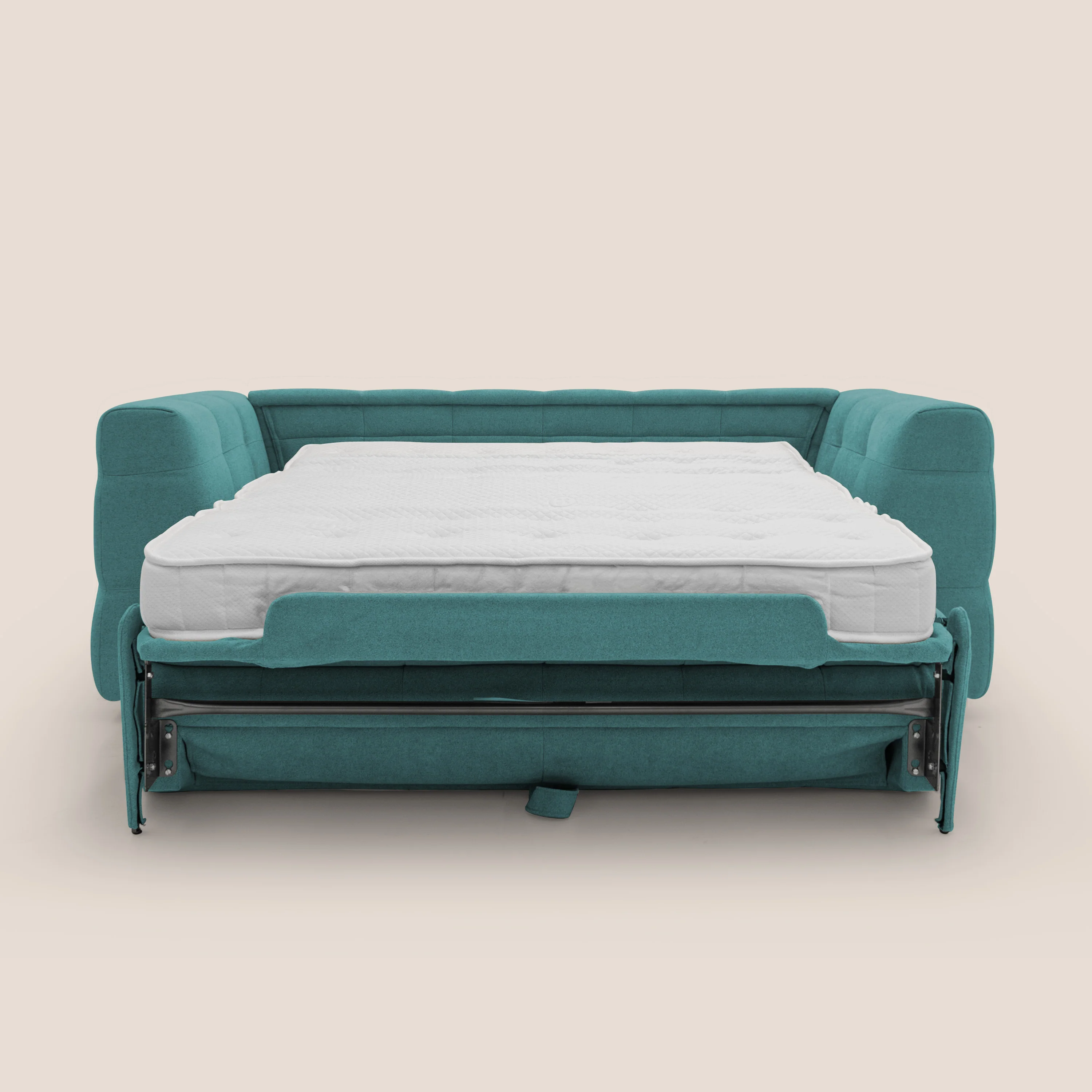 Tender Canapé convertible avec matelas H14 cm en bouclette imperméable T07 bleu ciel - Image 11