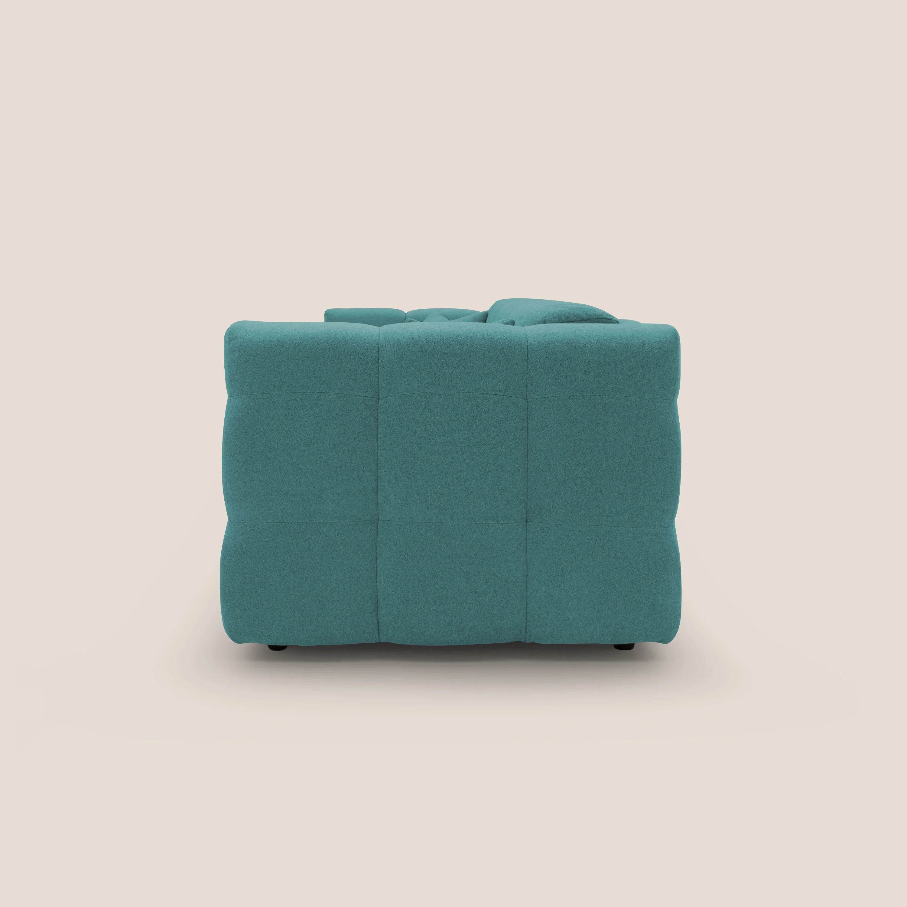 Tender Canapé convertible avec matelas H14 cm en bouclette imperméable T07 bleu ciel - Image 5