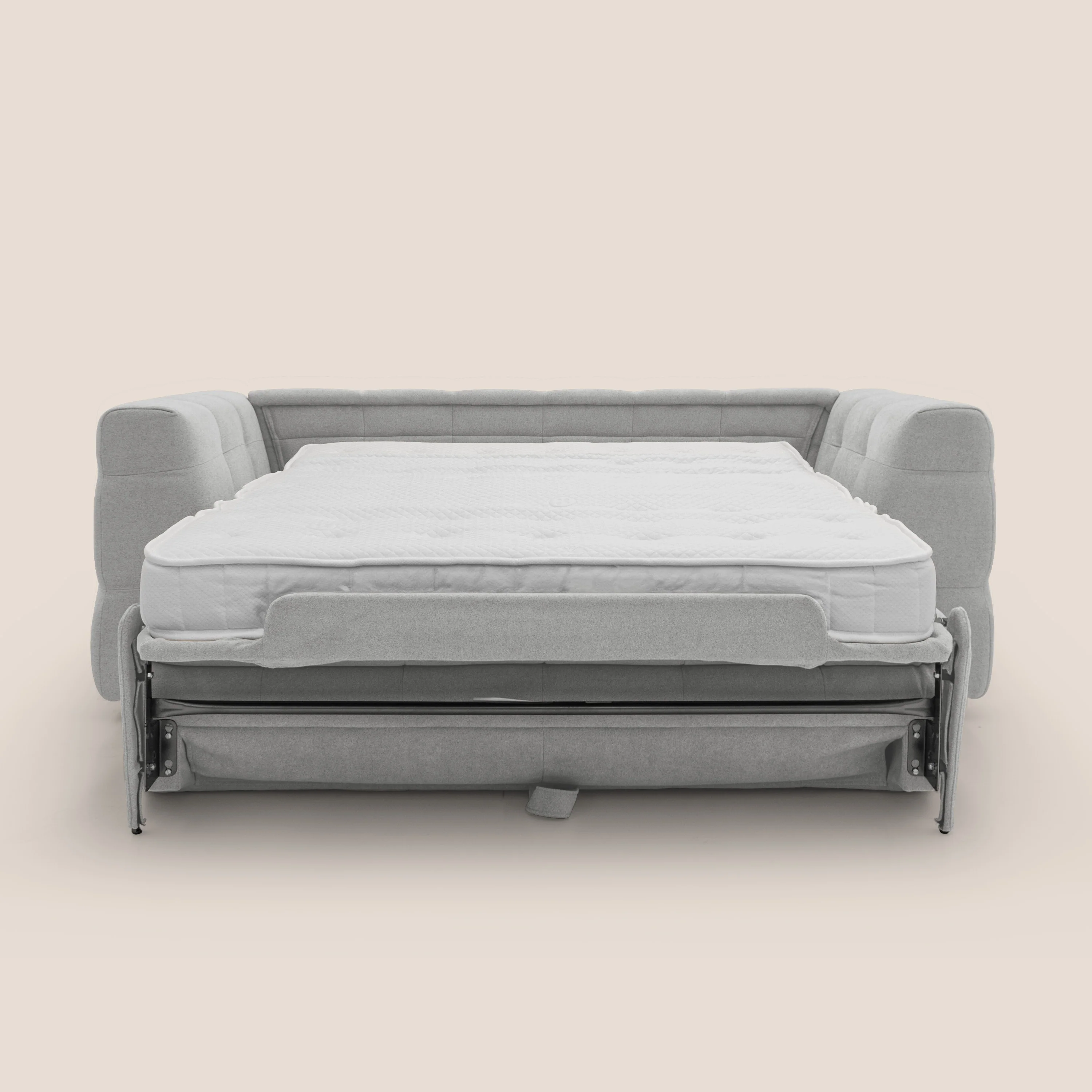 Tender Canapé convertible avec matelas H14 cm en bouclette imperméable T07 gris - Image 11
