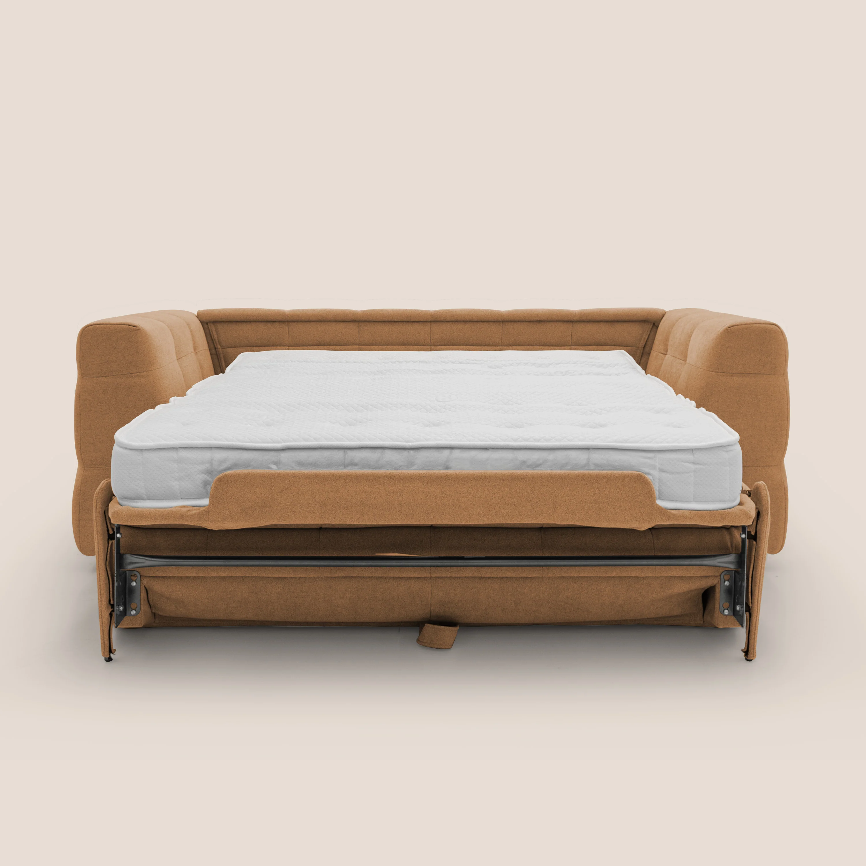 Tender Canapé convertible avec matelas H14 cm en bouclette imperméable T07 orange - Image 11