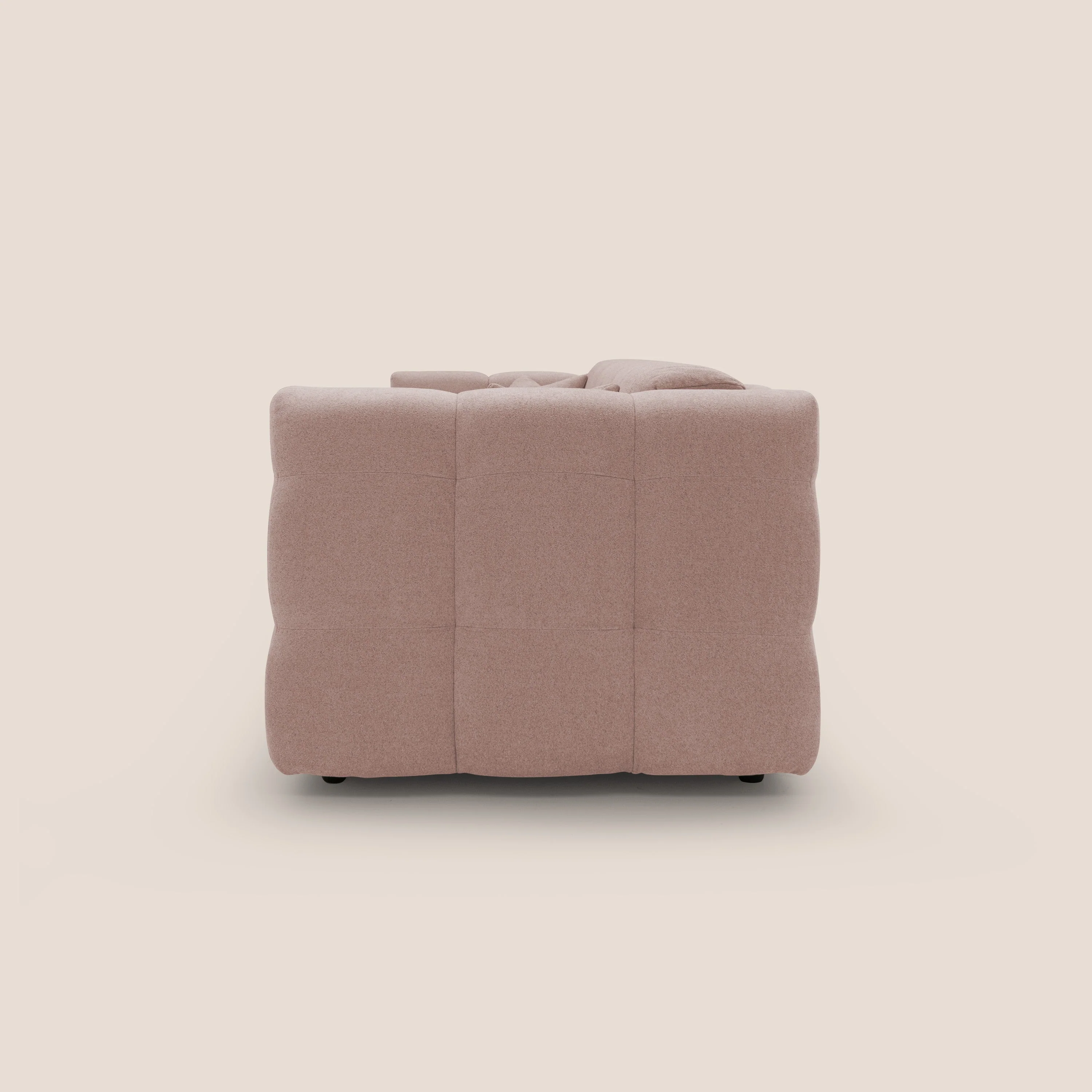 Tender Canapé convertible avec matelas H14 cm en bouclette imperméable T07 rose - Image 5