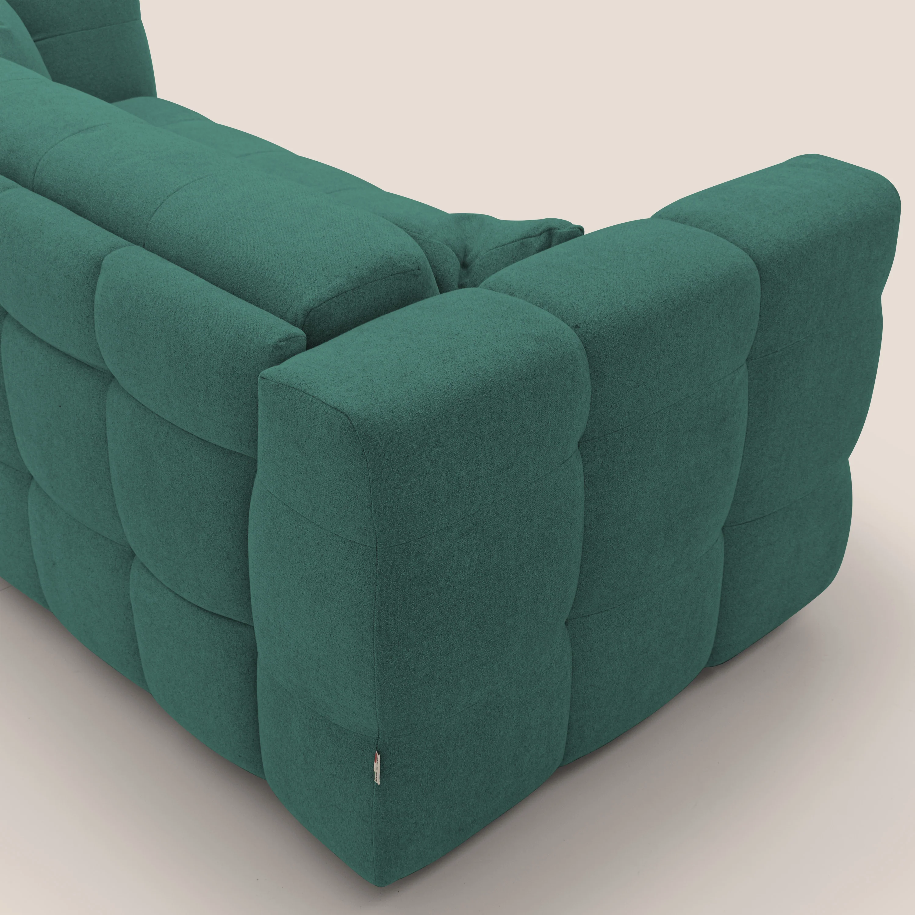 Tender Canapé convertible avec matelas H14 cm en bouclette imperméable T07 vert - Image 11