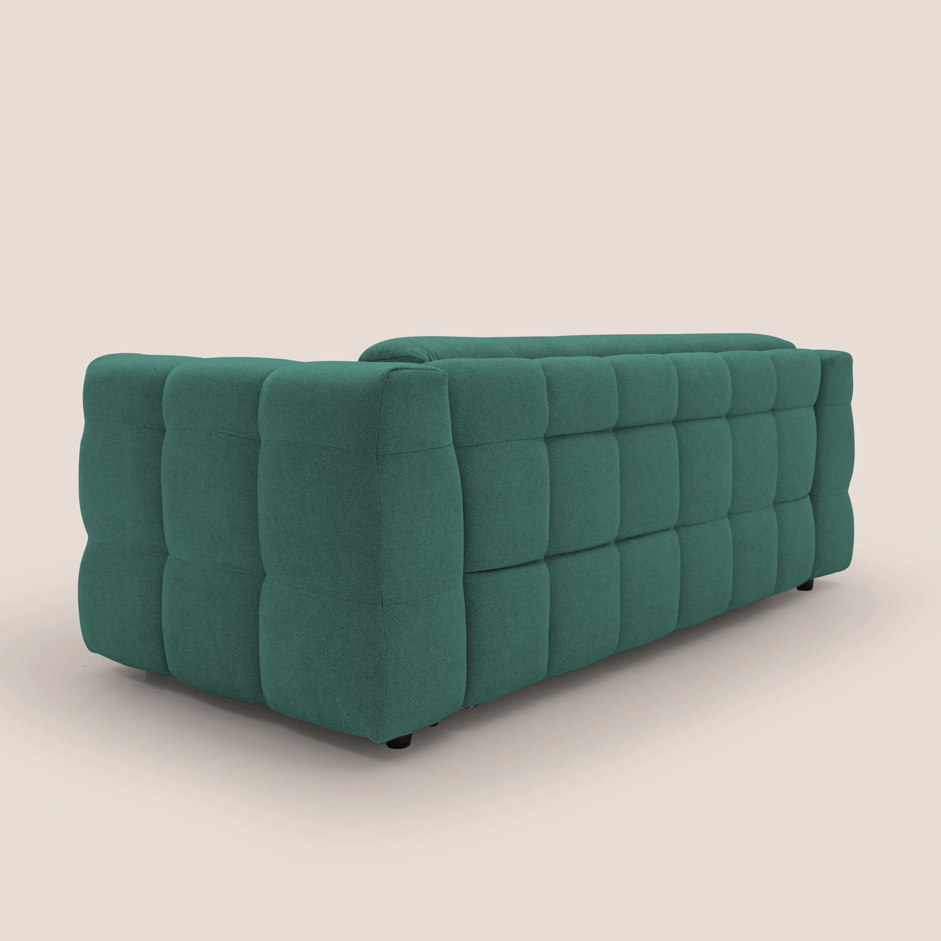 Tender Canapé convertible avec matelas H14 cm en bouclette imperméable T07 vert - Image 8