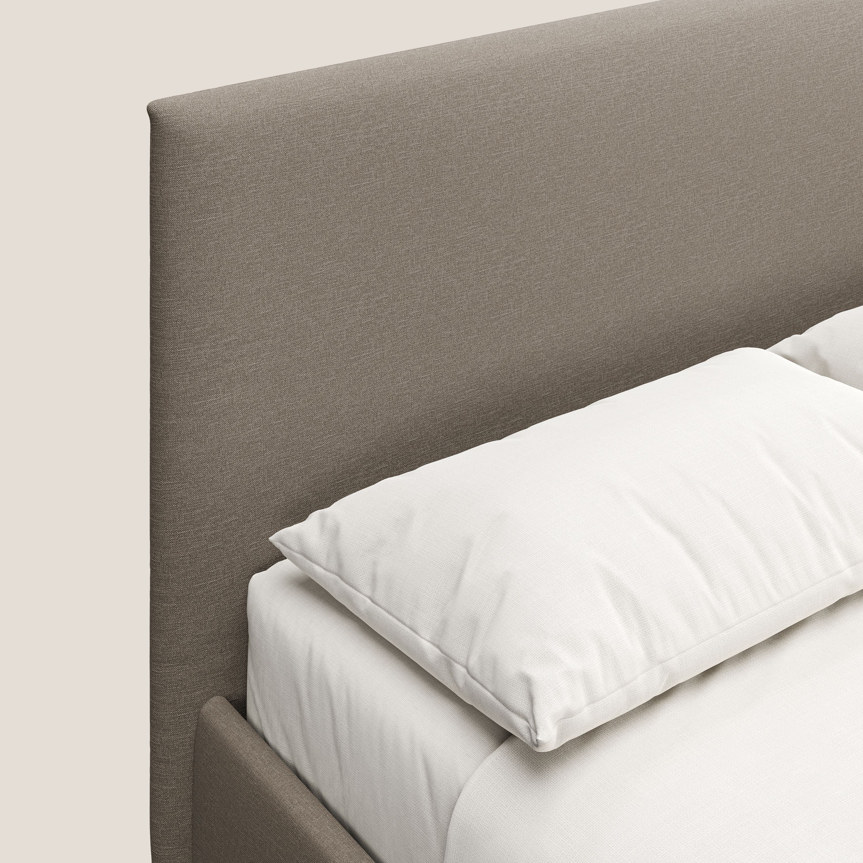 Teresa lit avec coffre déhoussable en tissu mixte coton imperméable T13 beige - Image 6