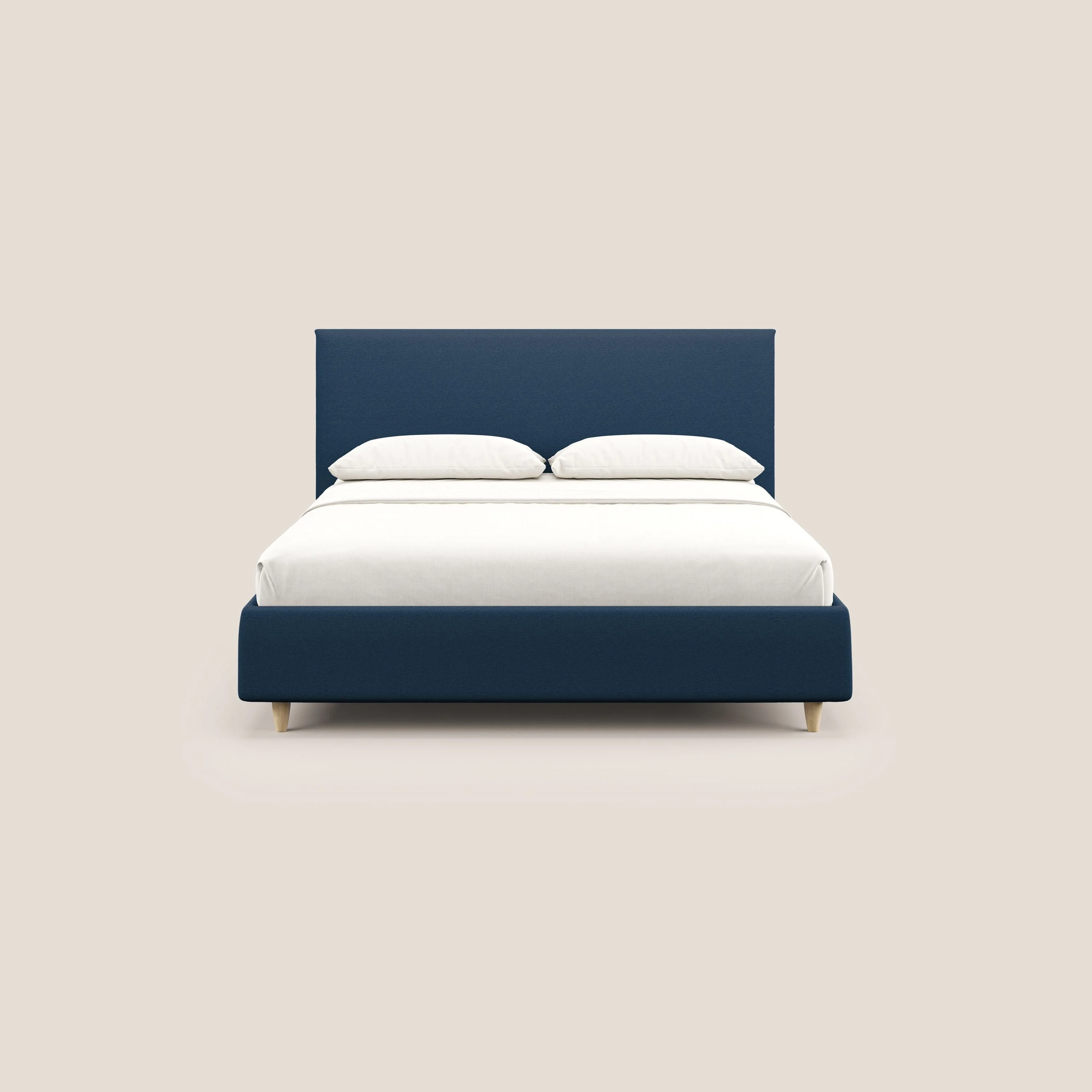 Teresa lit avec coffre déhoussable en tissu mixte coton imperméable T13 bleu - Image 3