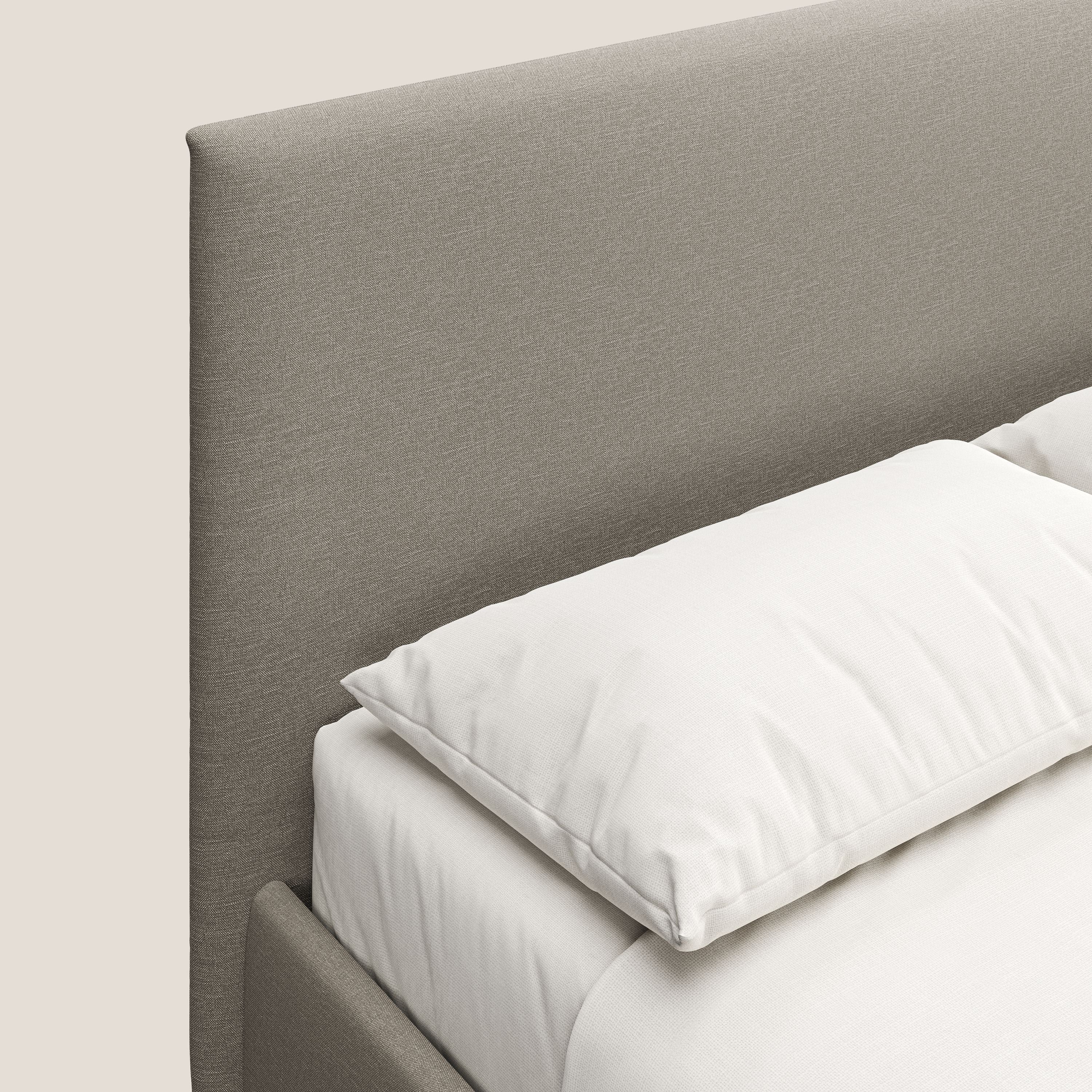 Teresa lit avec coffre déhoussable en tissu mixte coton imperméable T13 crème - Image 6