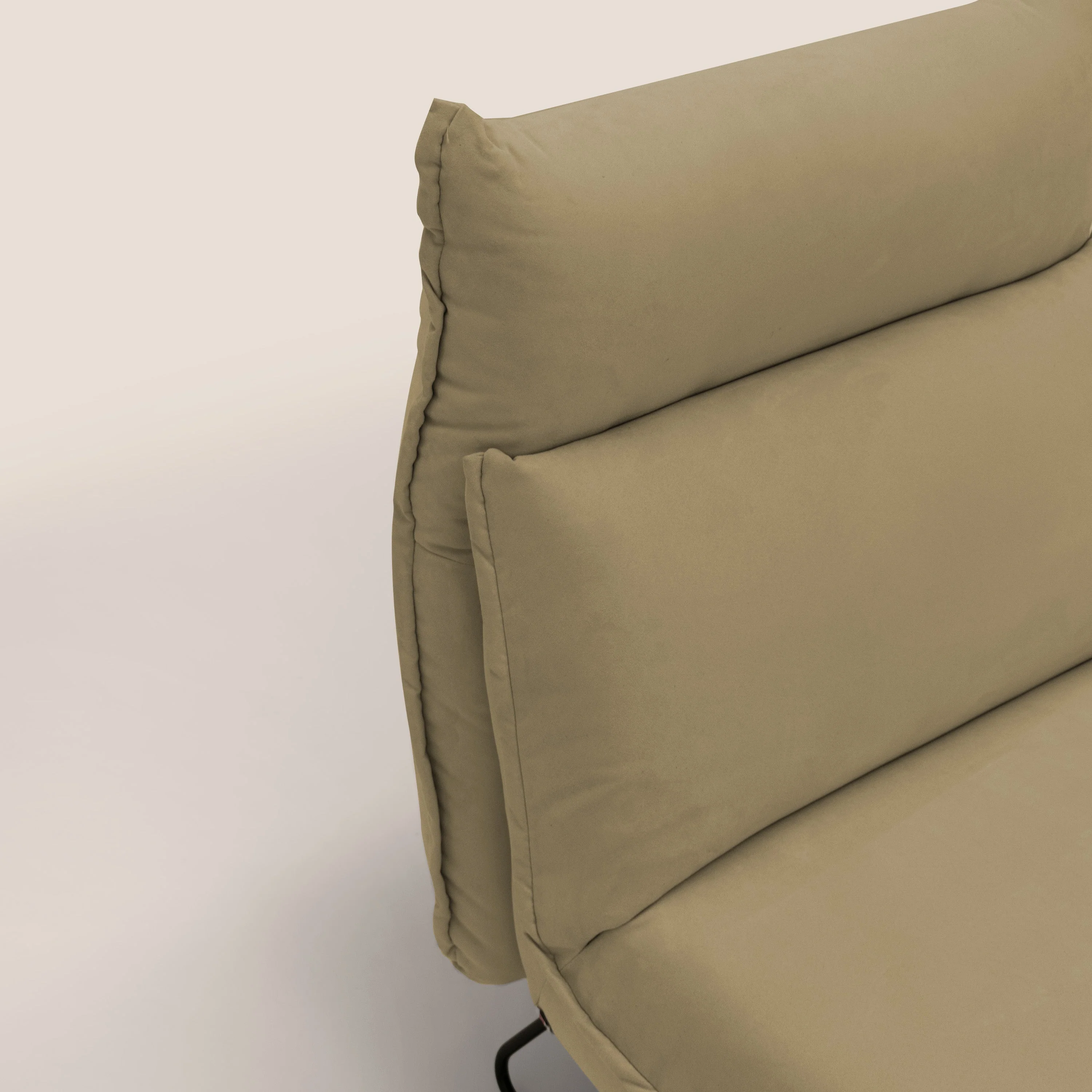 Tessa Fauteuil au design moderne en microfibre détachable T11 beige - Image 3