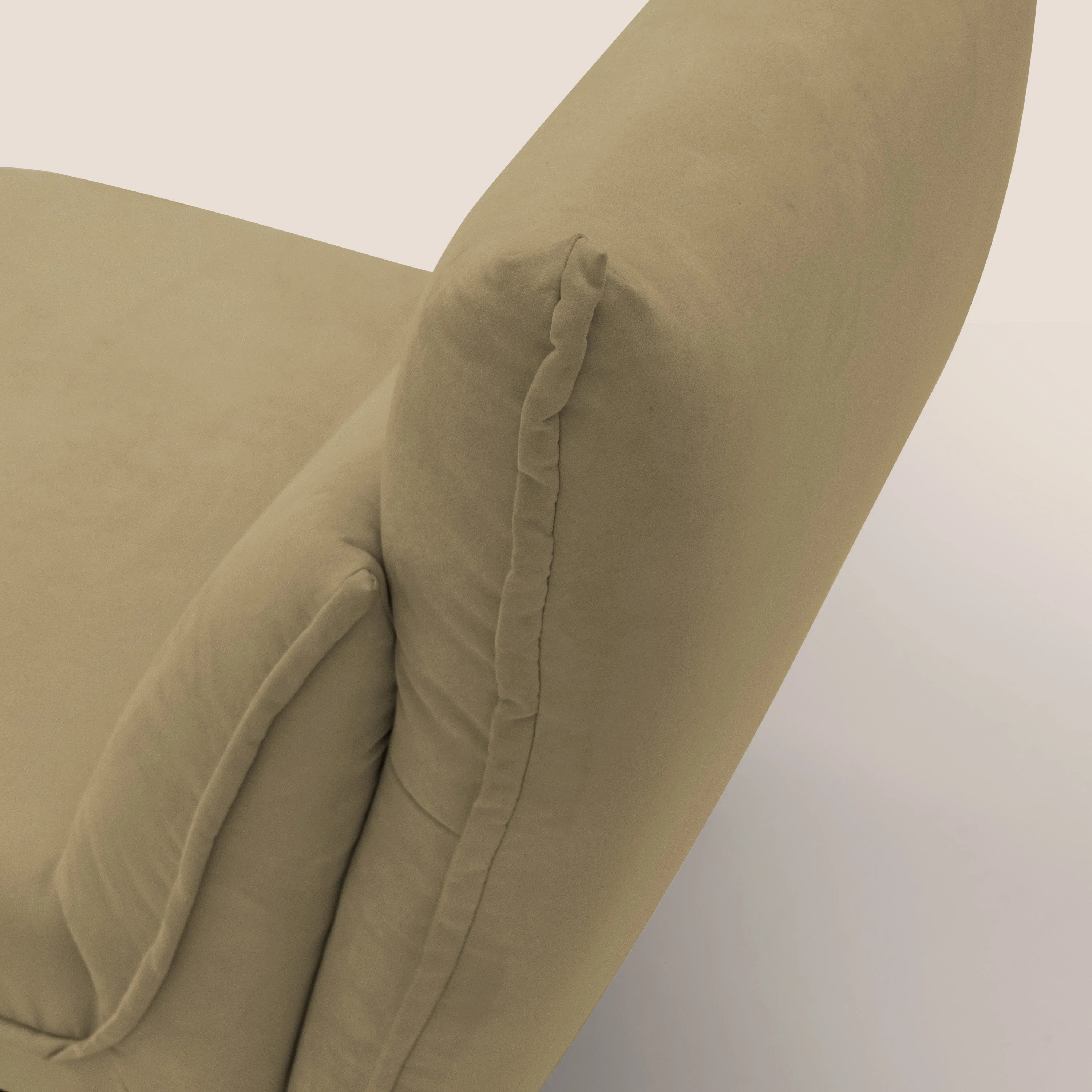 Tessa Fauteuil au design moderne en microfibre détachable T11 beige - Image 6