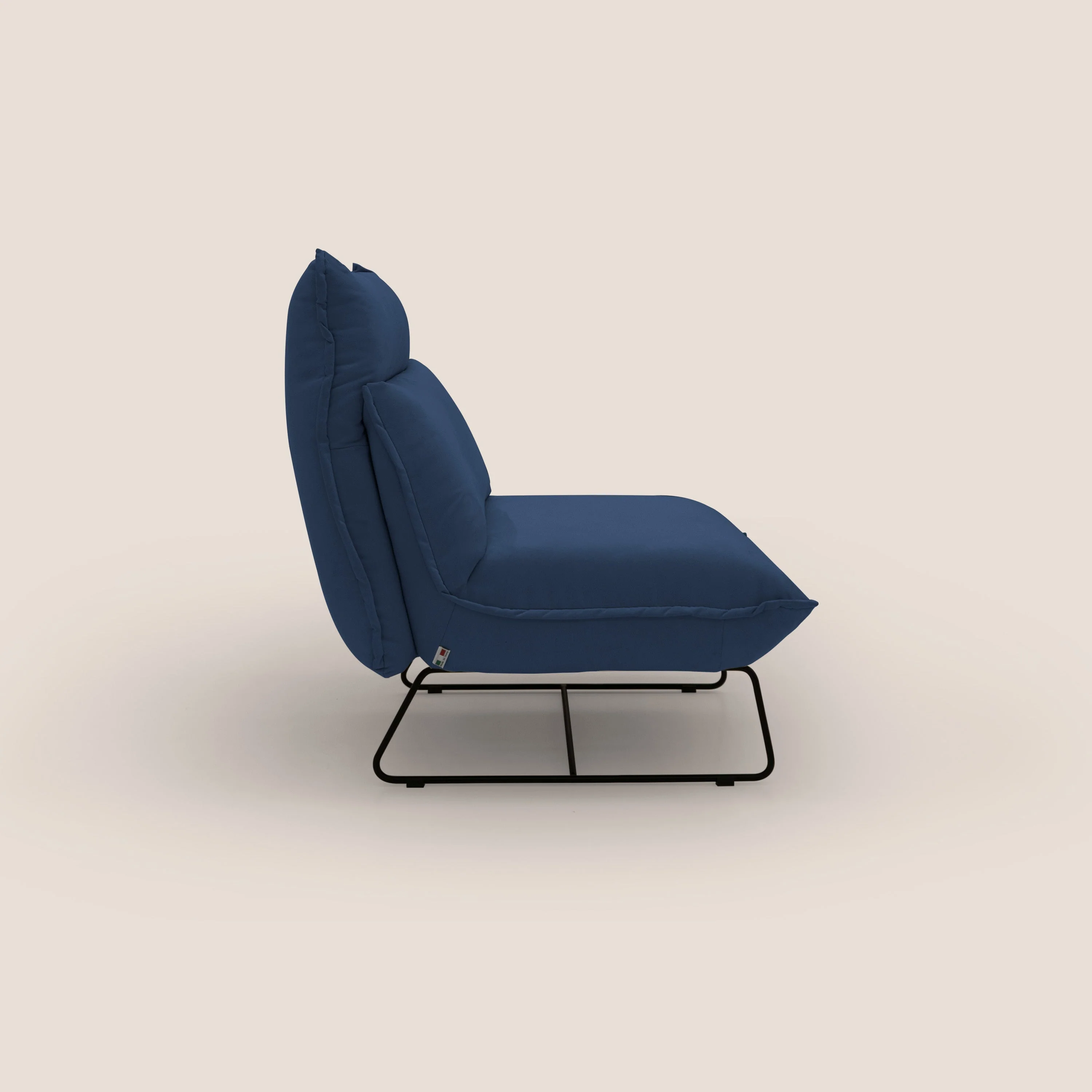 Tessa Fauteuil au design moderne en microfibre détachable T11 bleu - Image 7