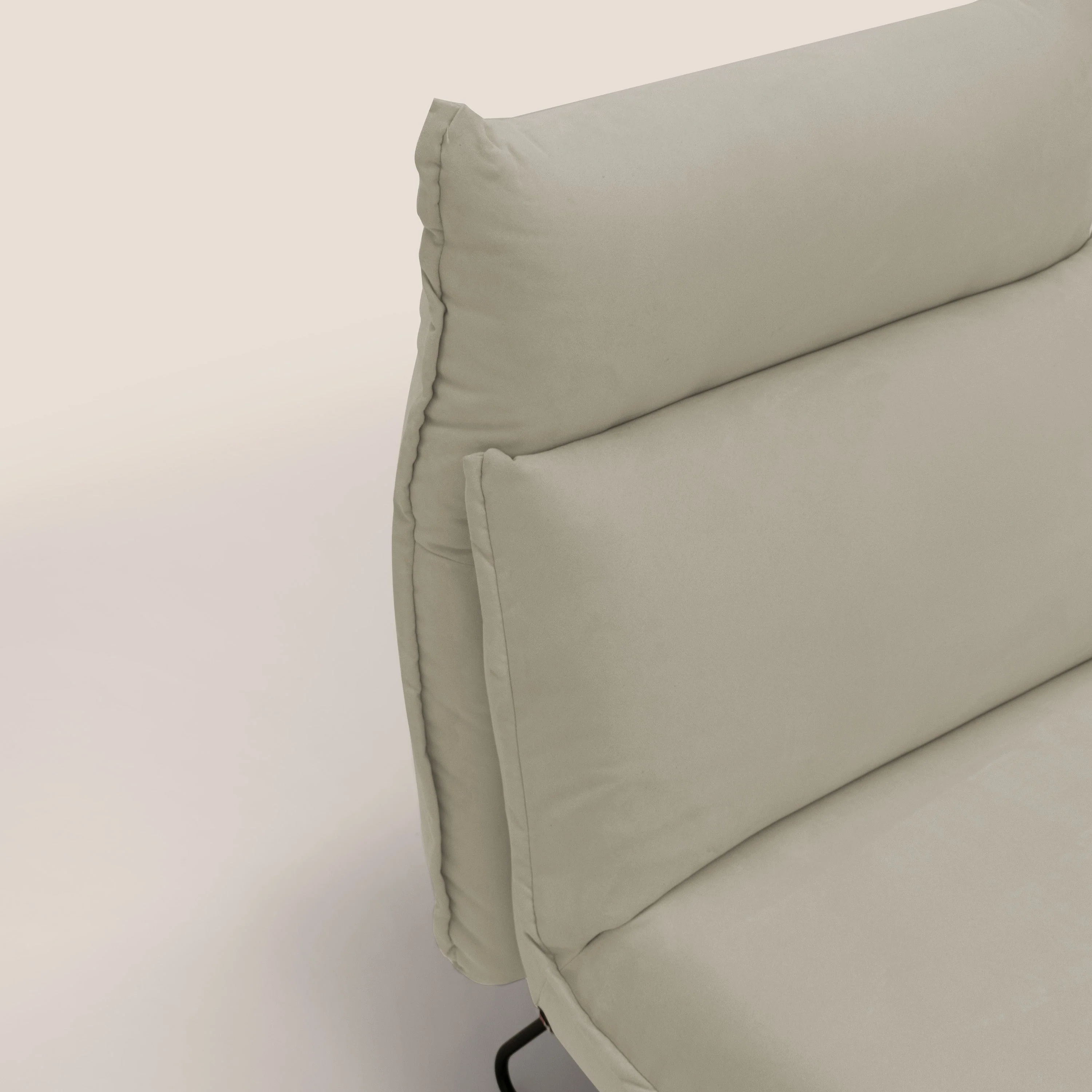 Tessa Fauteuil au design moderne en microfibre détachable T11 crème - Image 4
